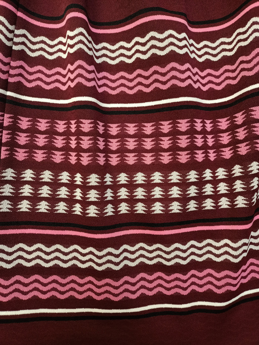 Vintage Striped Border Print Skirt