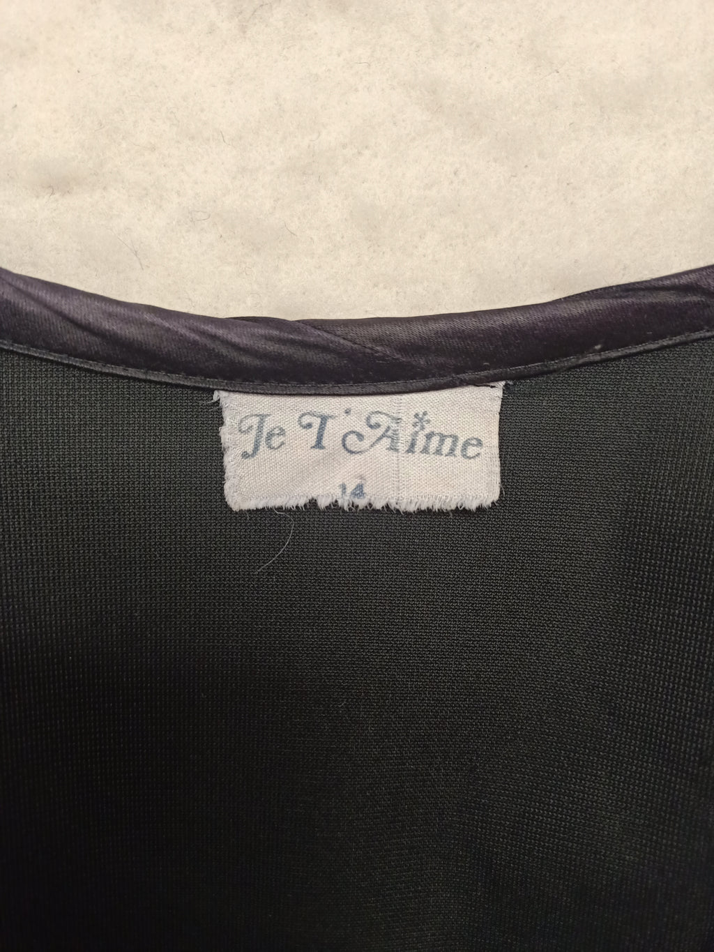 Vintage Je T'Aime Velvet Robe