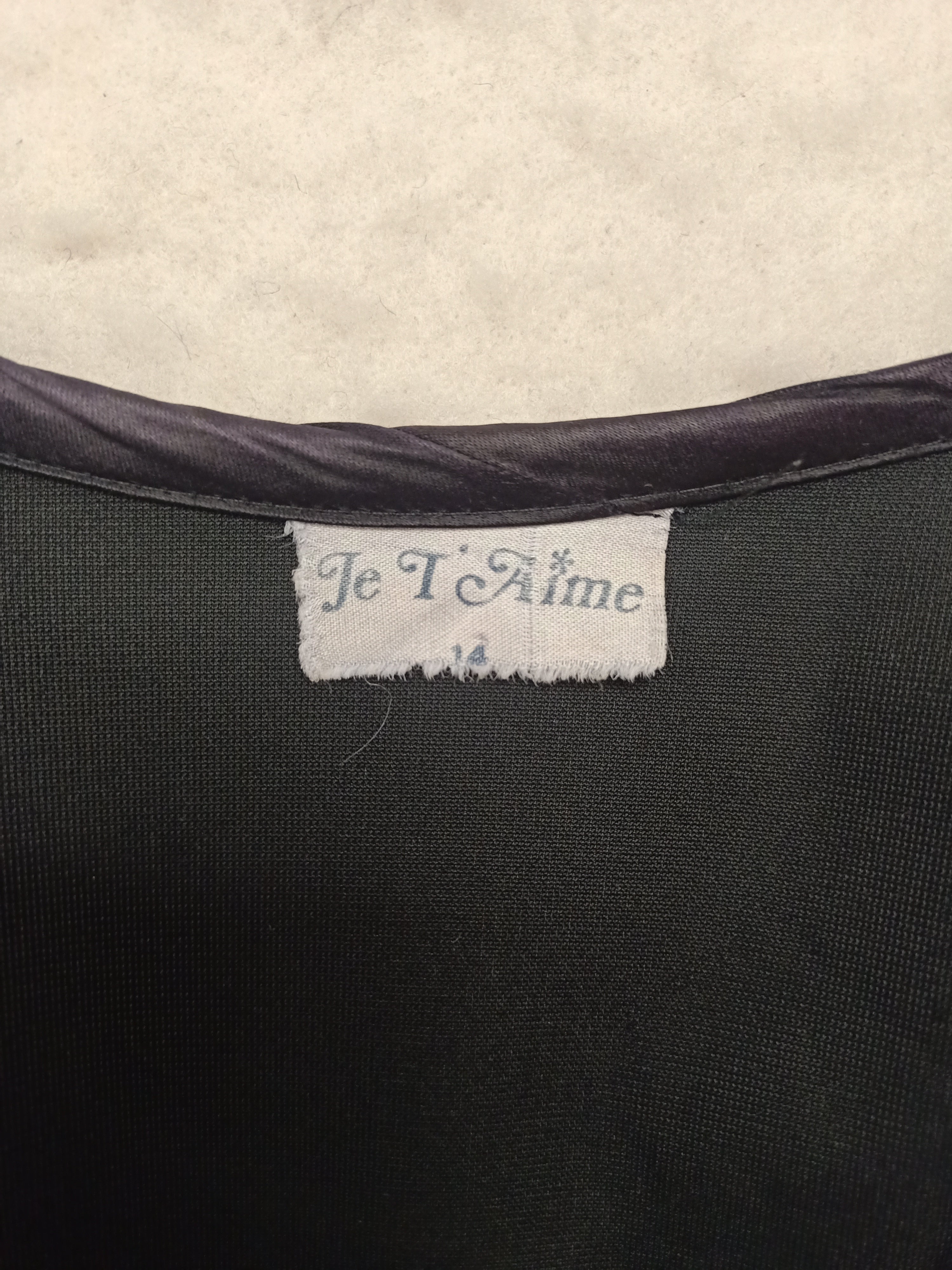 Vintage Je T'Aime Velvet Robe