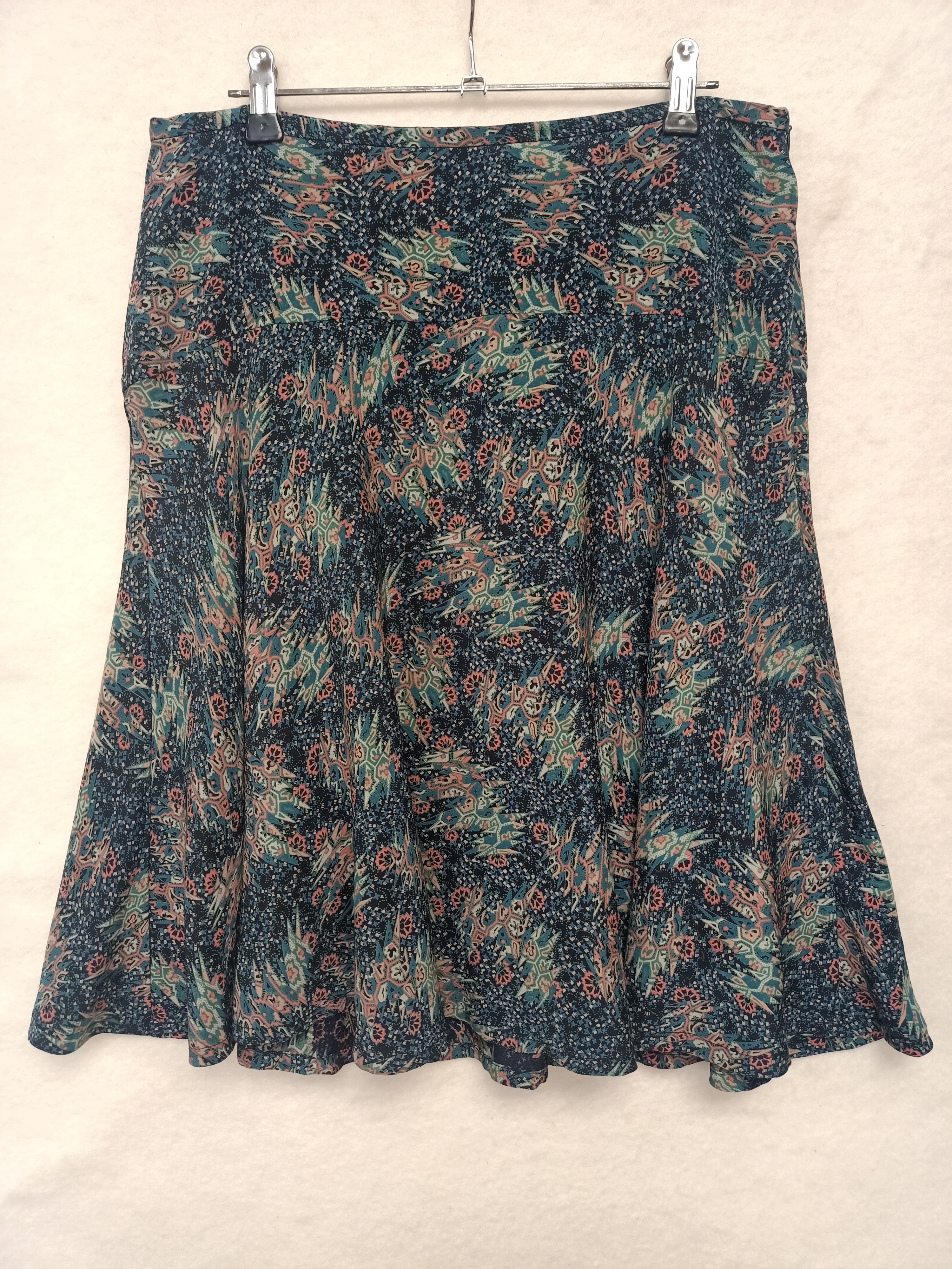 Helen Cherry Silk Skirt