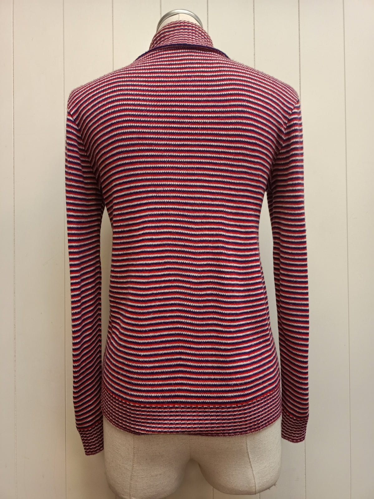 Vintage Turtleneck Striped Shirt