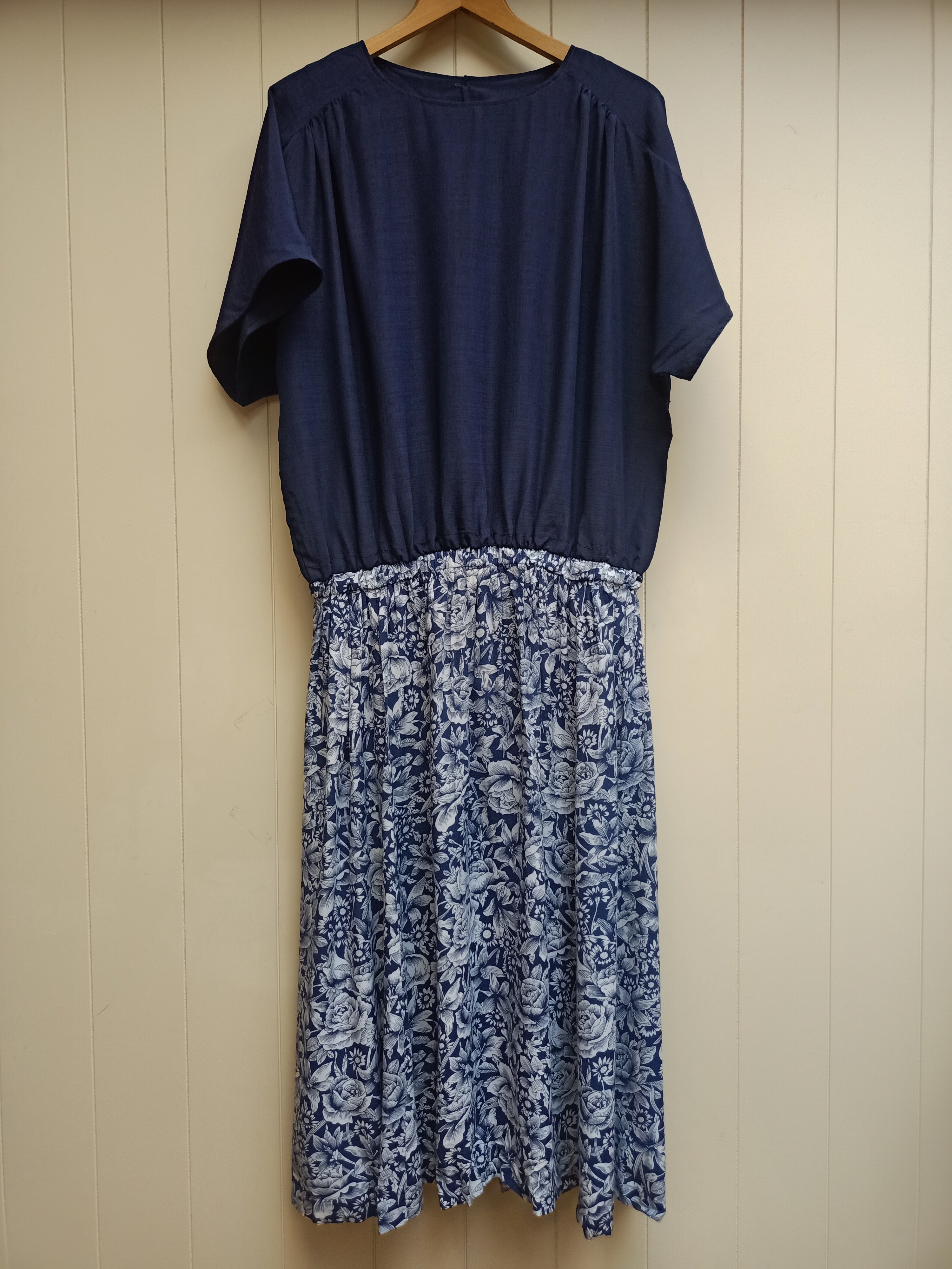 Vintage Navy Floral Dress