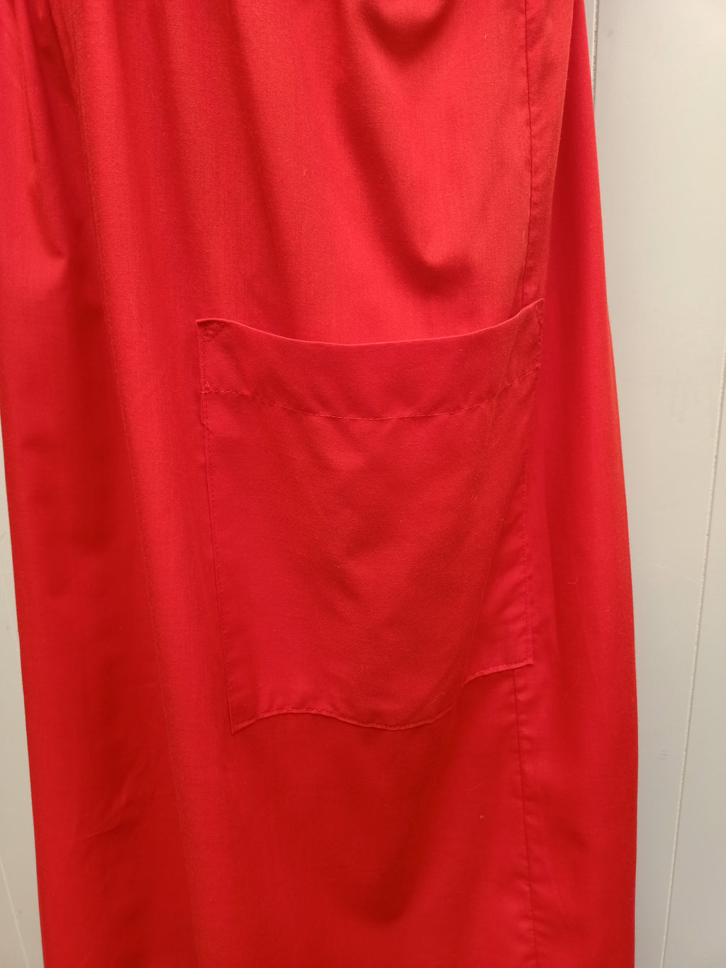 Vintage Red Loose Fit Dress