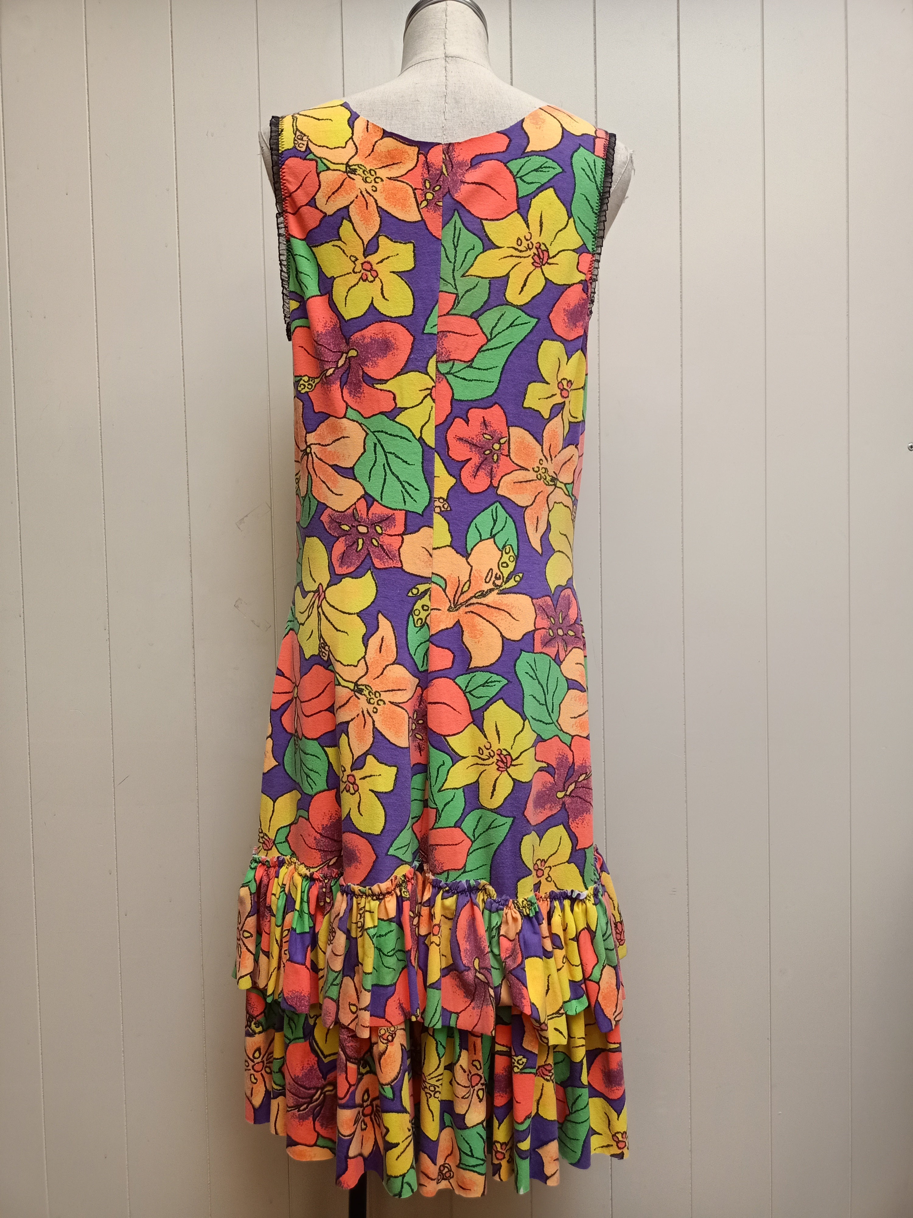 Vintage Fluro Floral Dress
