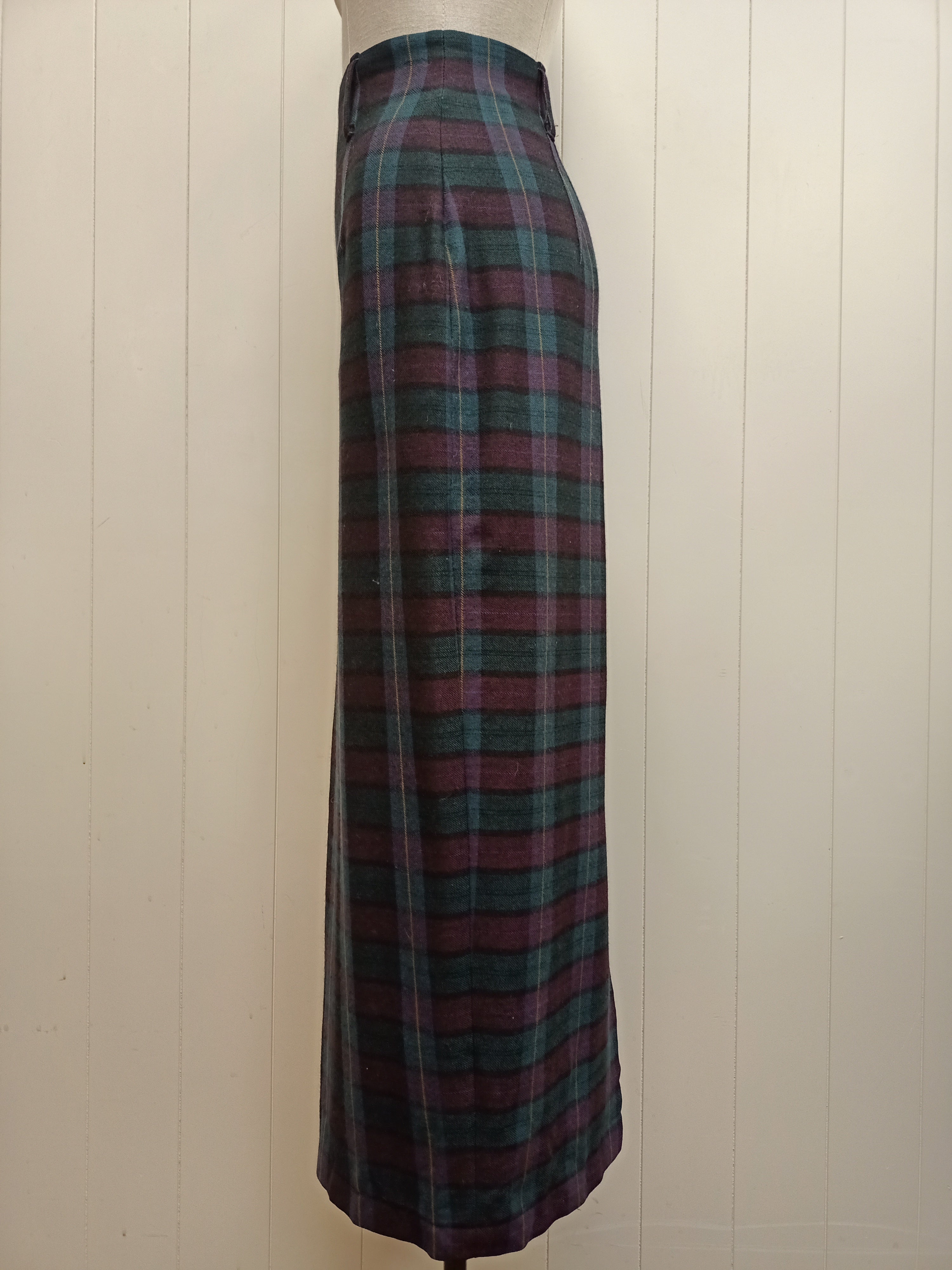 Vintage Country Road Plaid Skirt