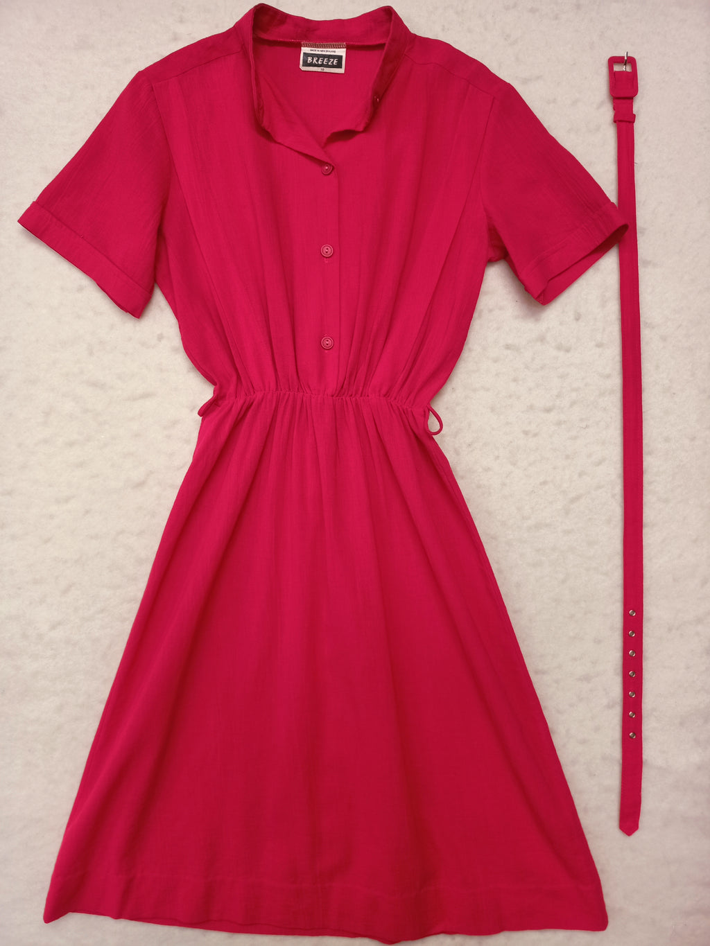 Vintage Breeze Hot Pink Dress