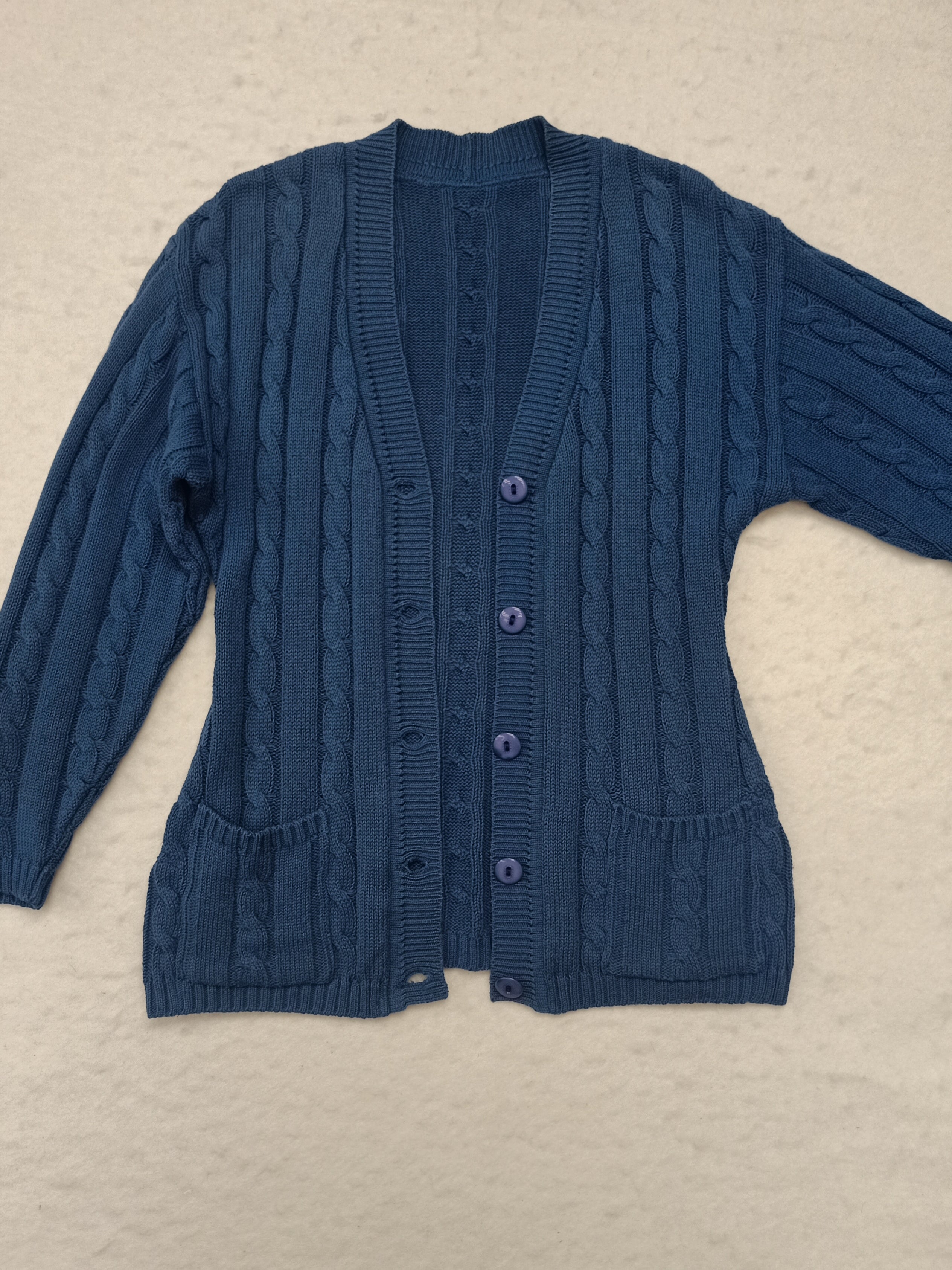 Vintage Cable Knit Cardigan