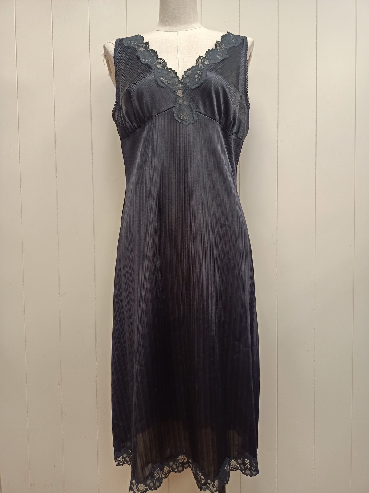 Vintage Formfit Striped Black Nightie