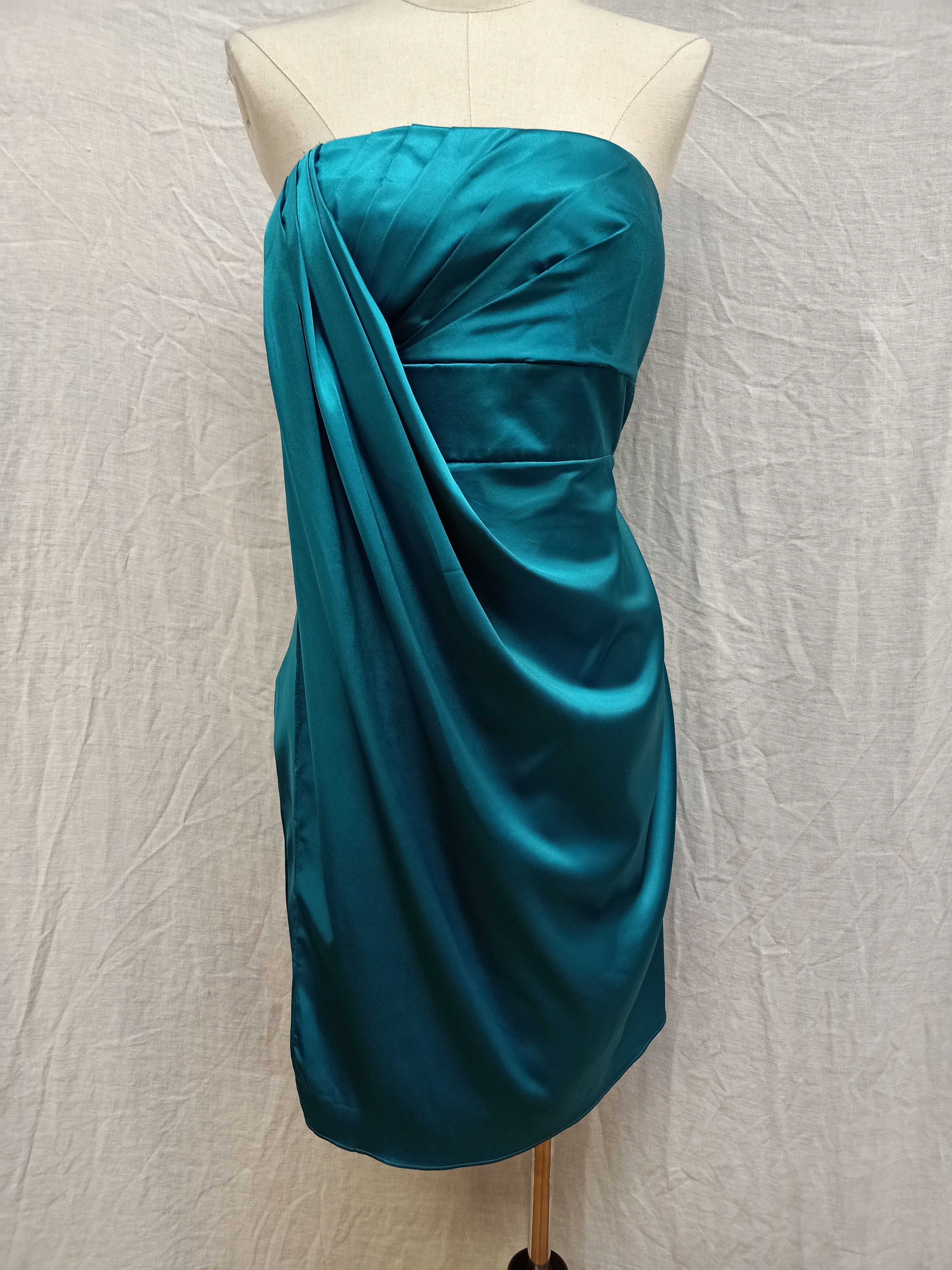 Mei Mei Satin Draped Dress