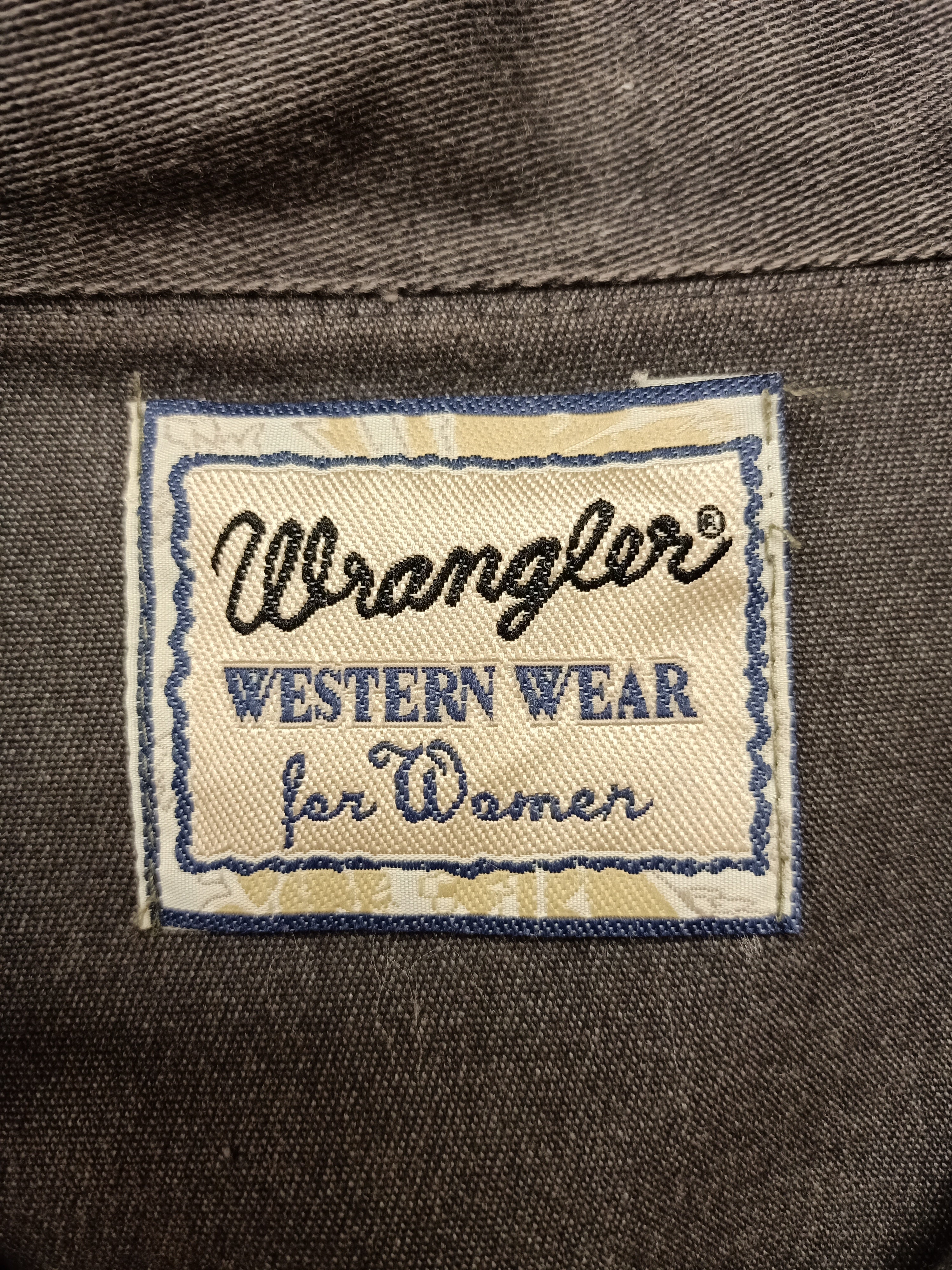 Vintage Wrangler Cropped Grey Jacket