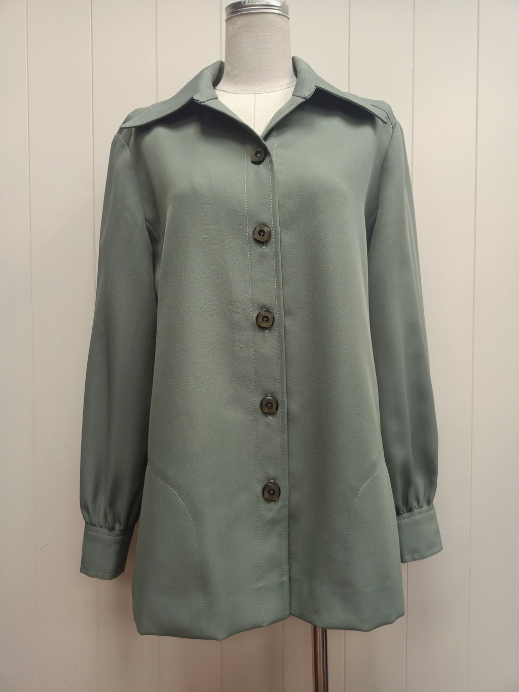 Vintage Green Twill Shirt