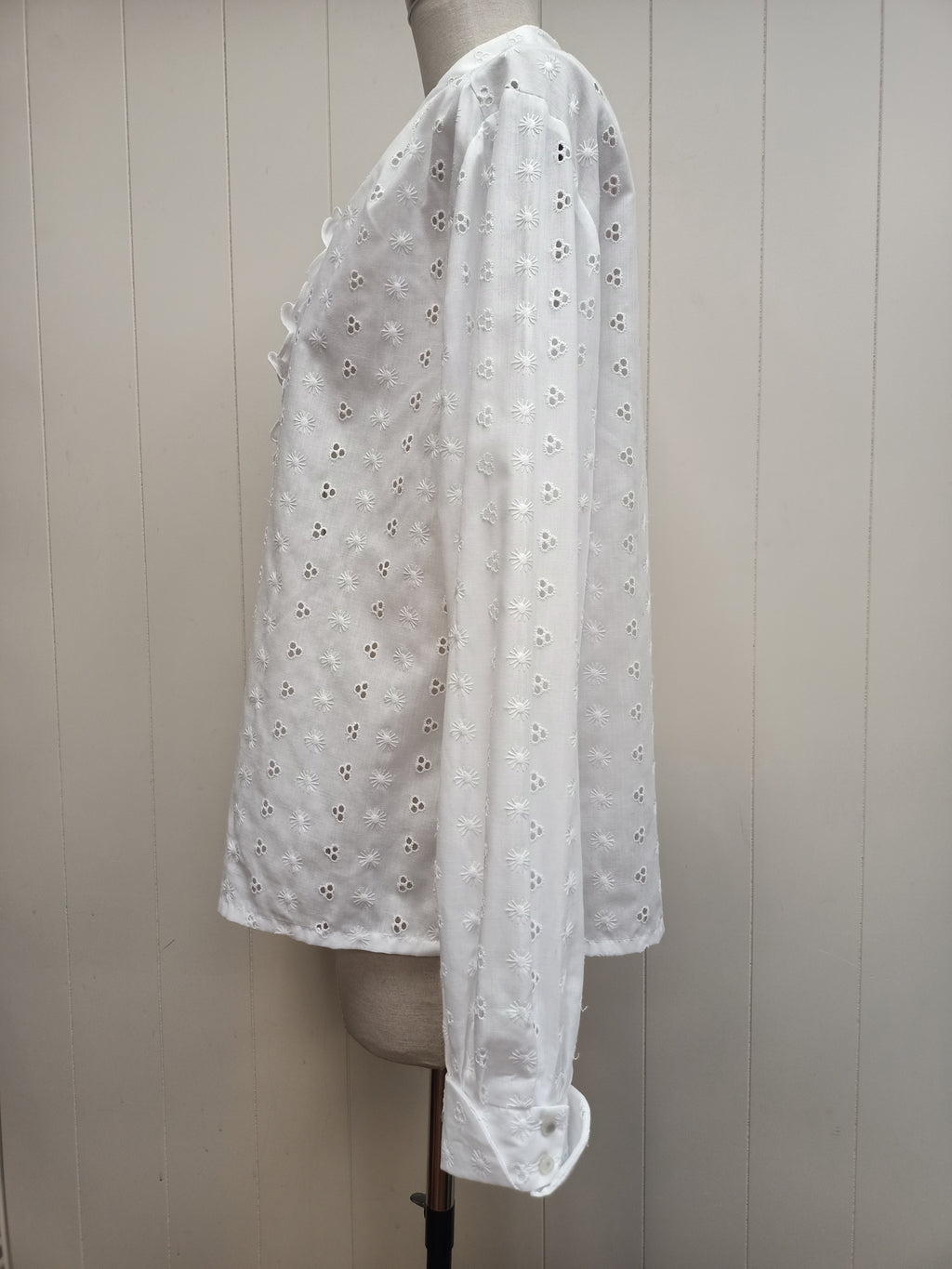 Vintage Broderie Anglaise Ruffle Shirt