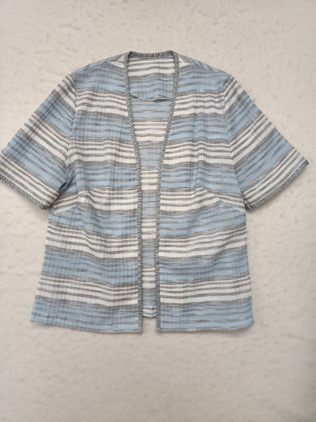 Vintage Blue Striped Shrug