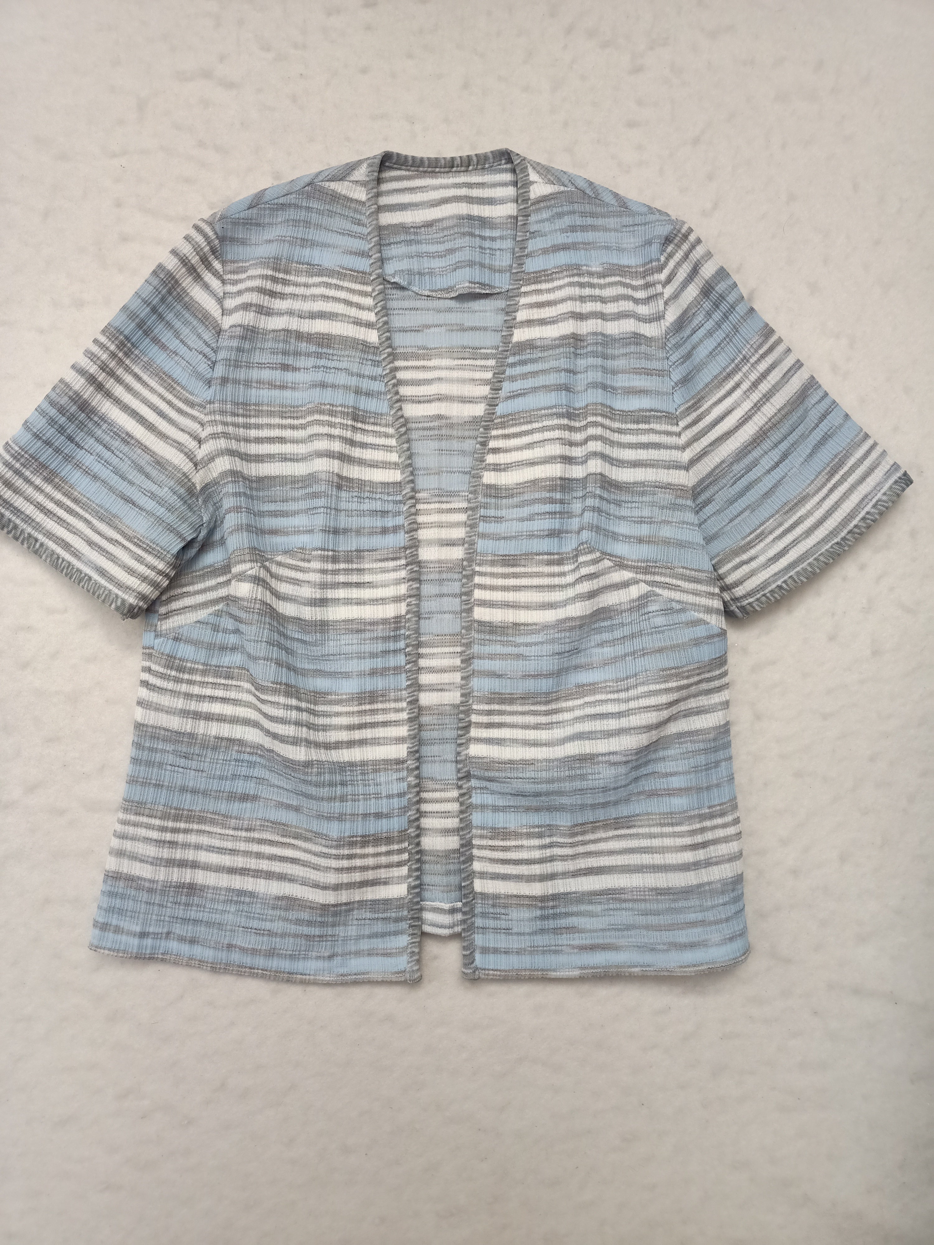 Vintage Blue Striped Shrug