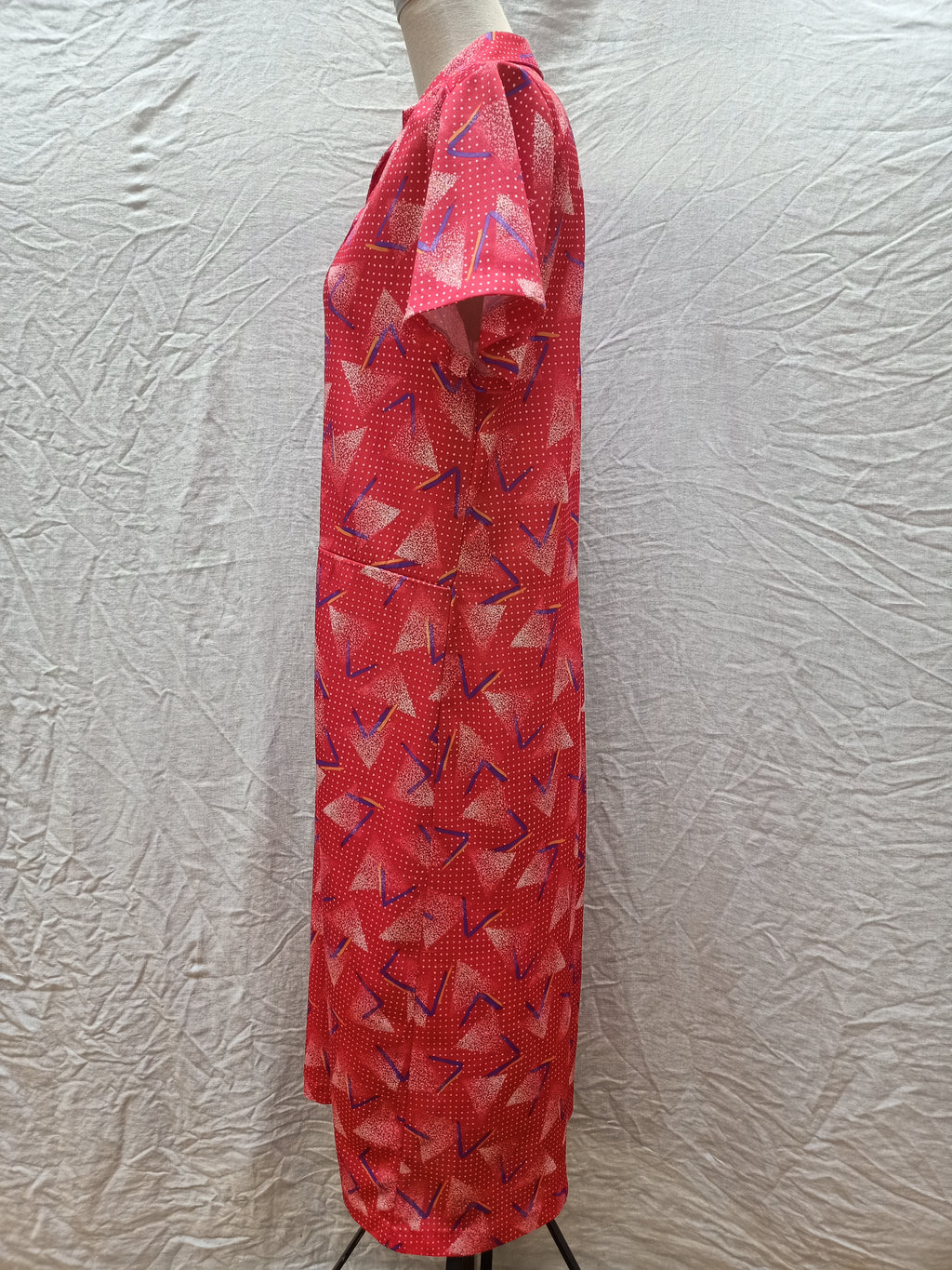 Vintage Pink Abstract Dress