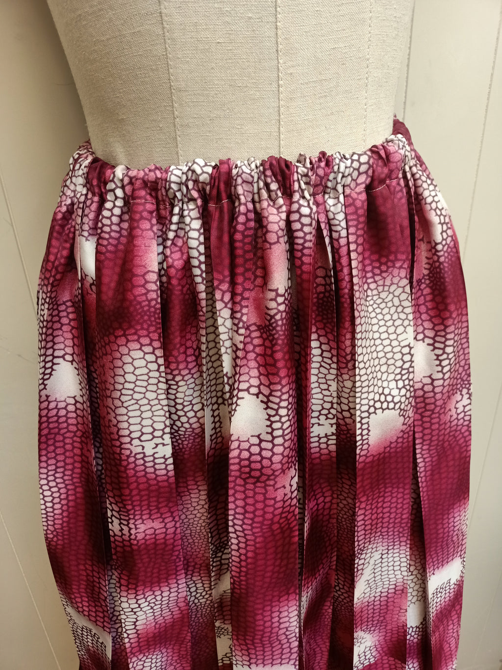 Vintage Snake Print Skirt