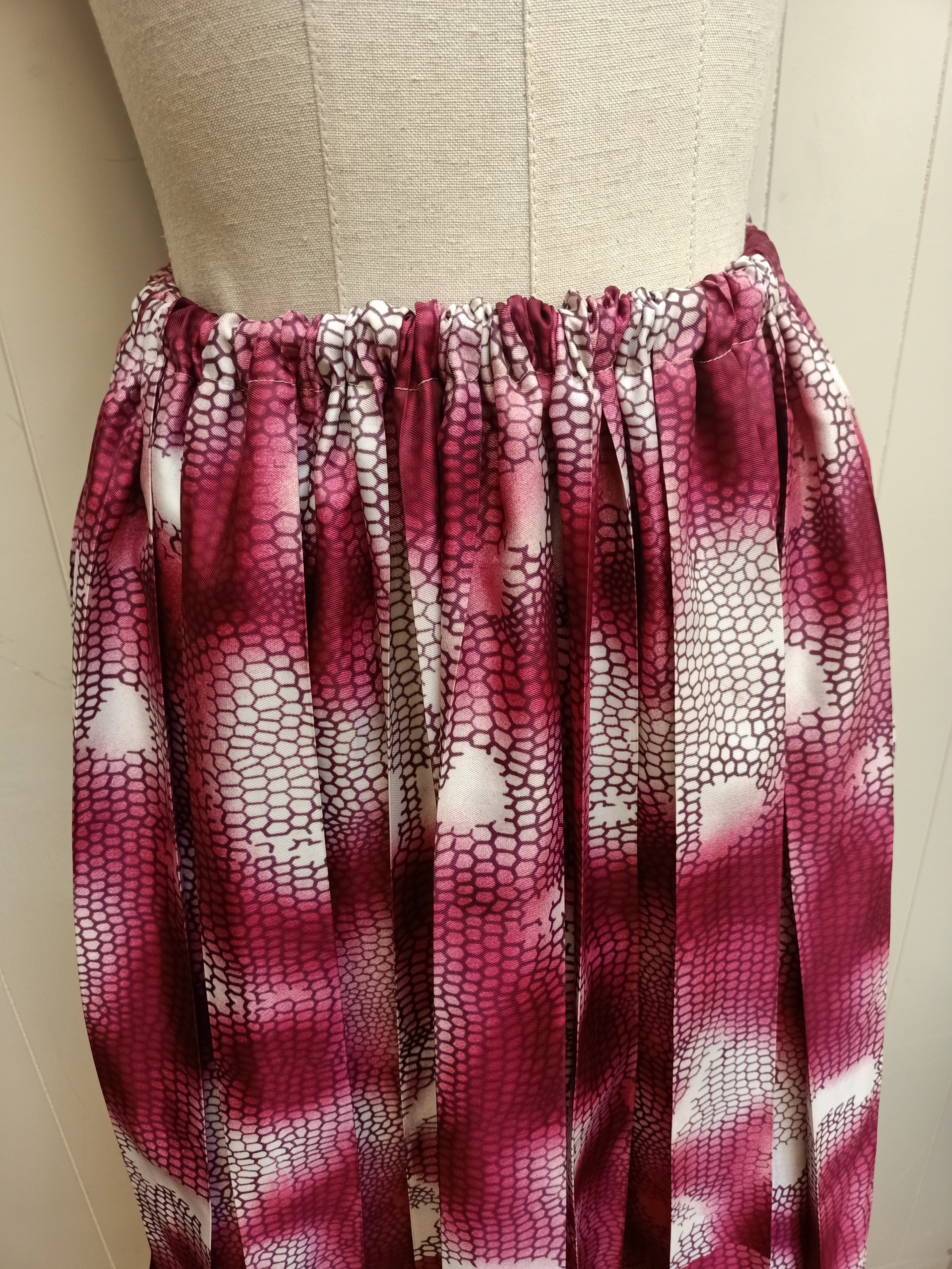 Vintage Snake Print Skirt
