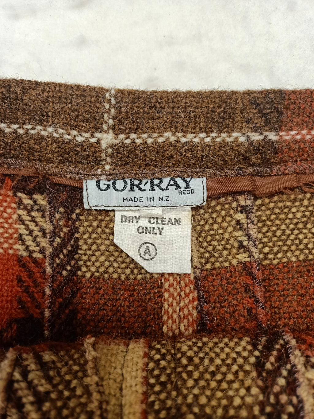 Vintage Gor-Ray Rego Plaid Skirt