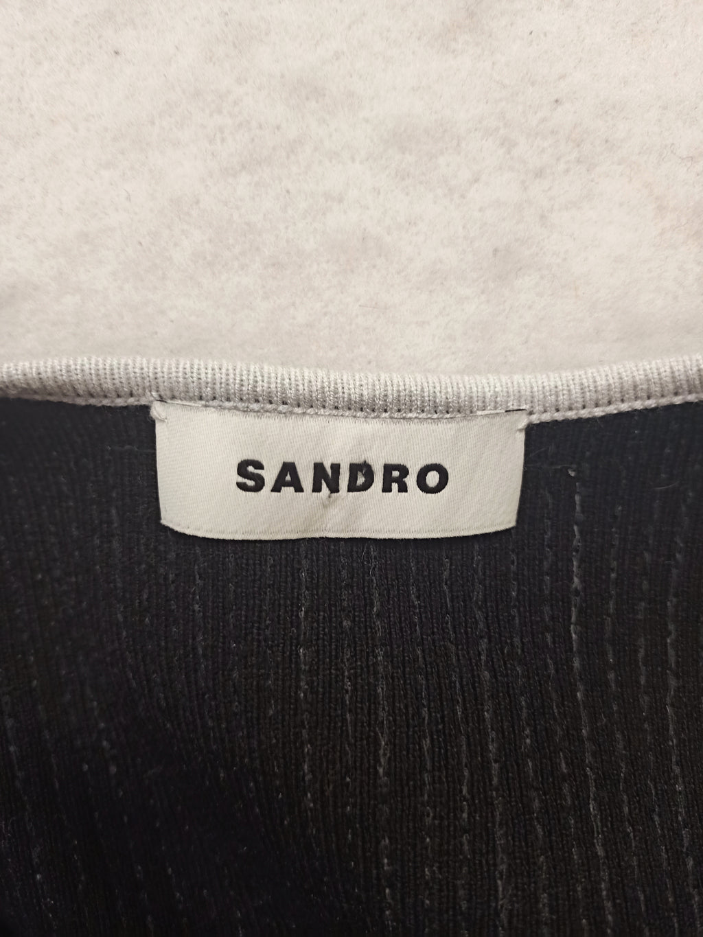 Sandro Black Sequins Shirt
