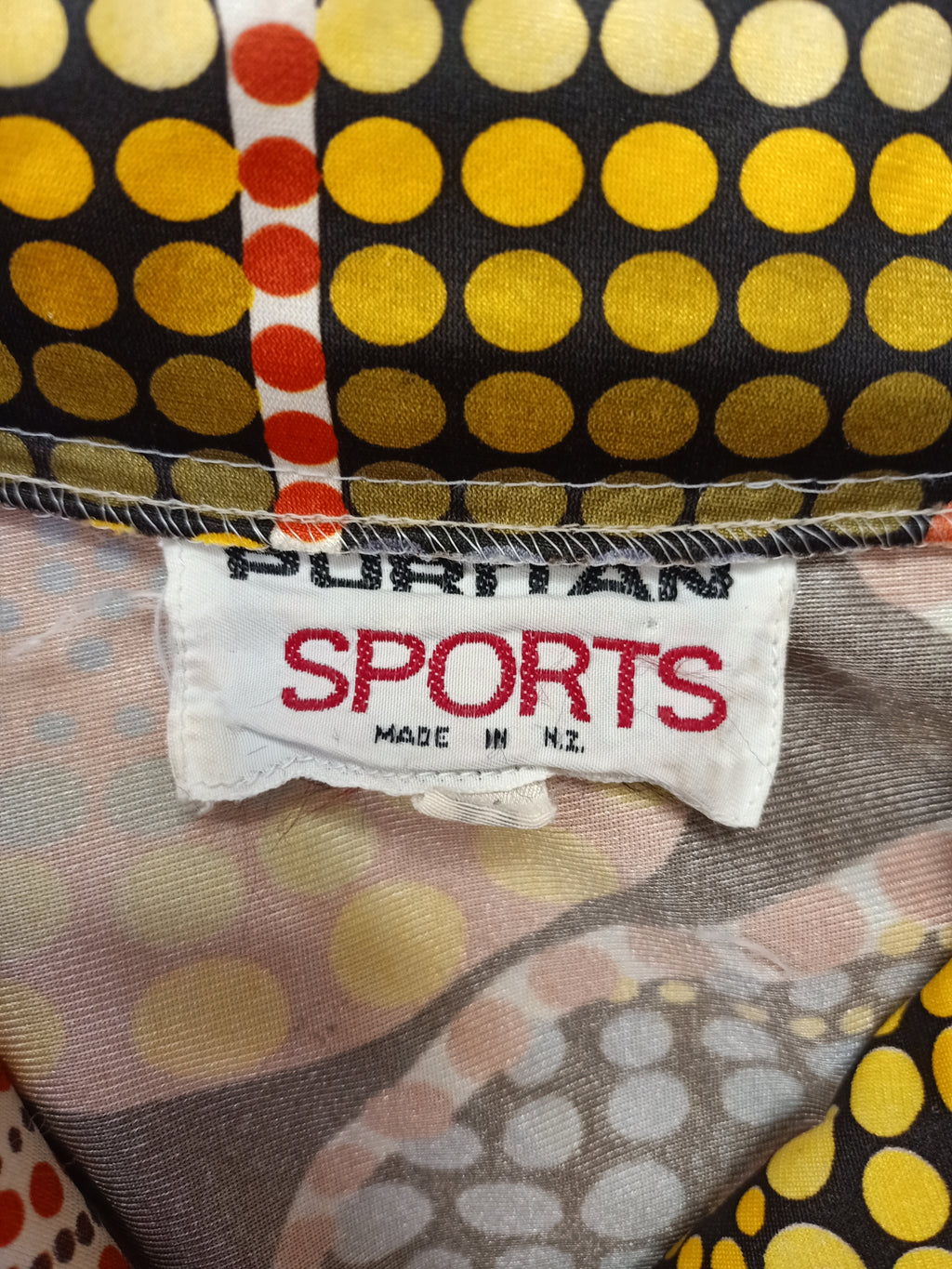 Vintage Puritan Sports Polka Dot Shirt