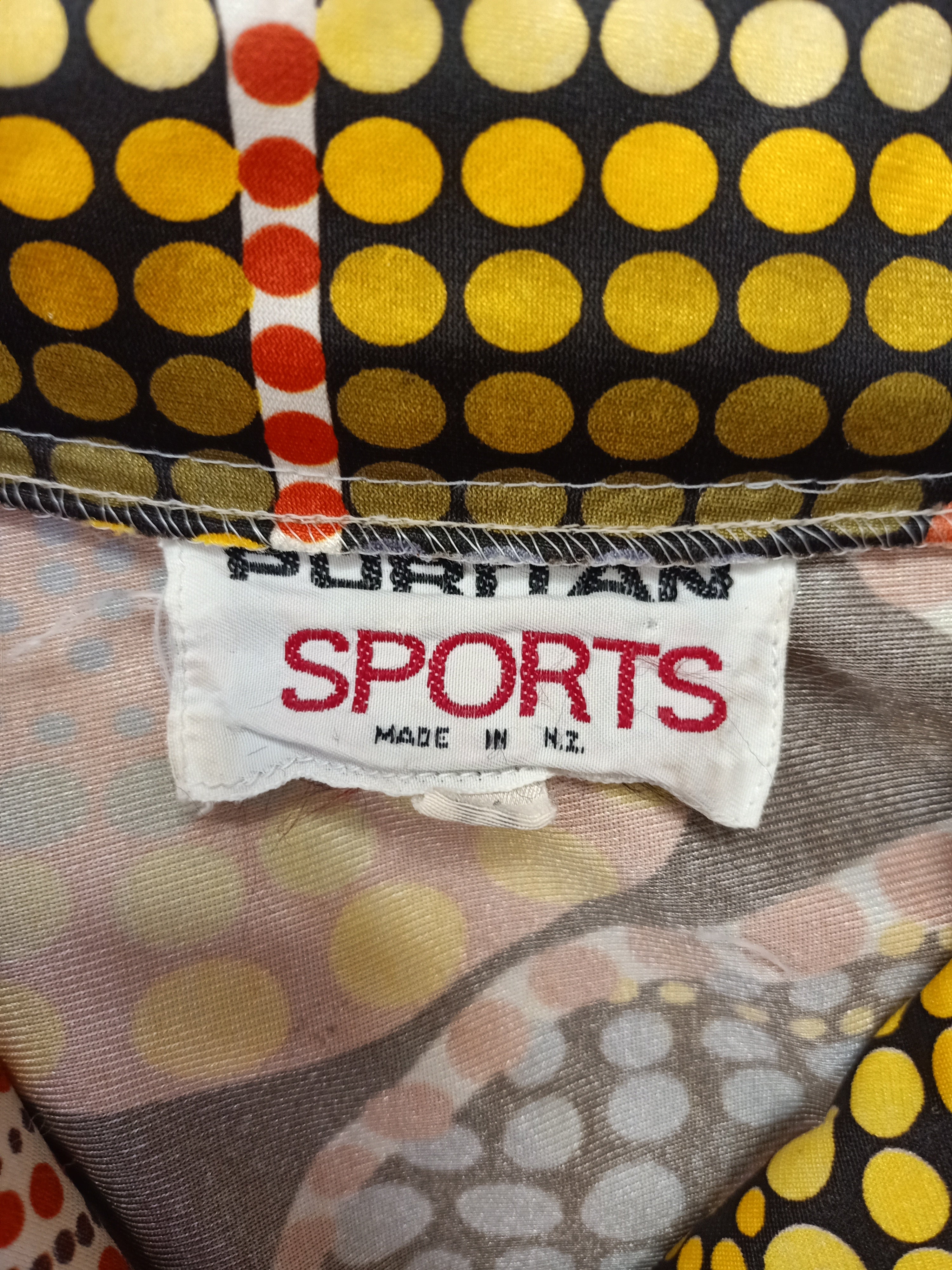 Vintage Puritan Sports Polka Dot Shirt