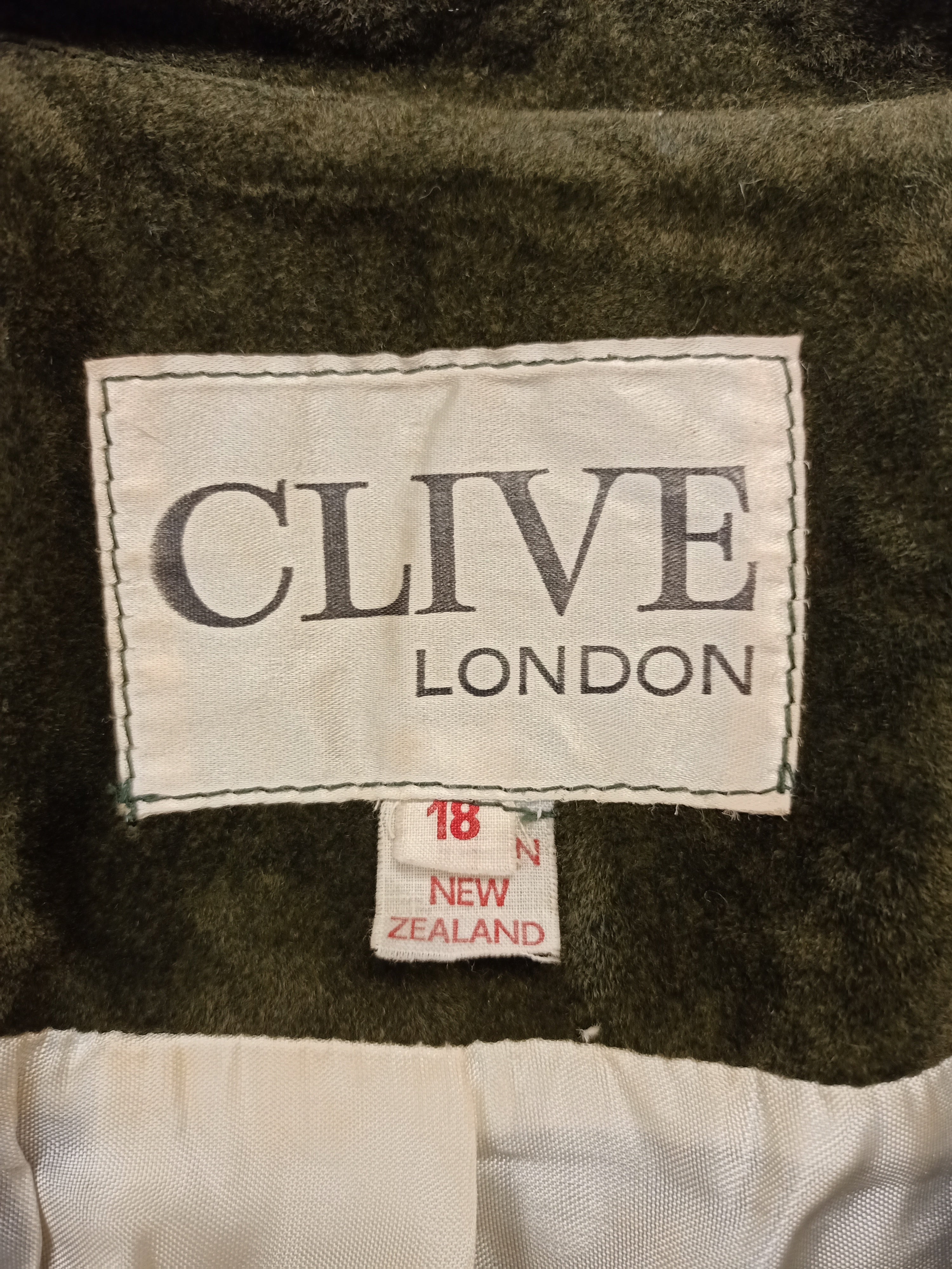 Vintage Clive Green Faux Suede Jacket
