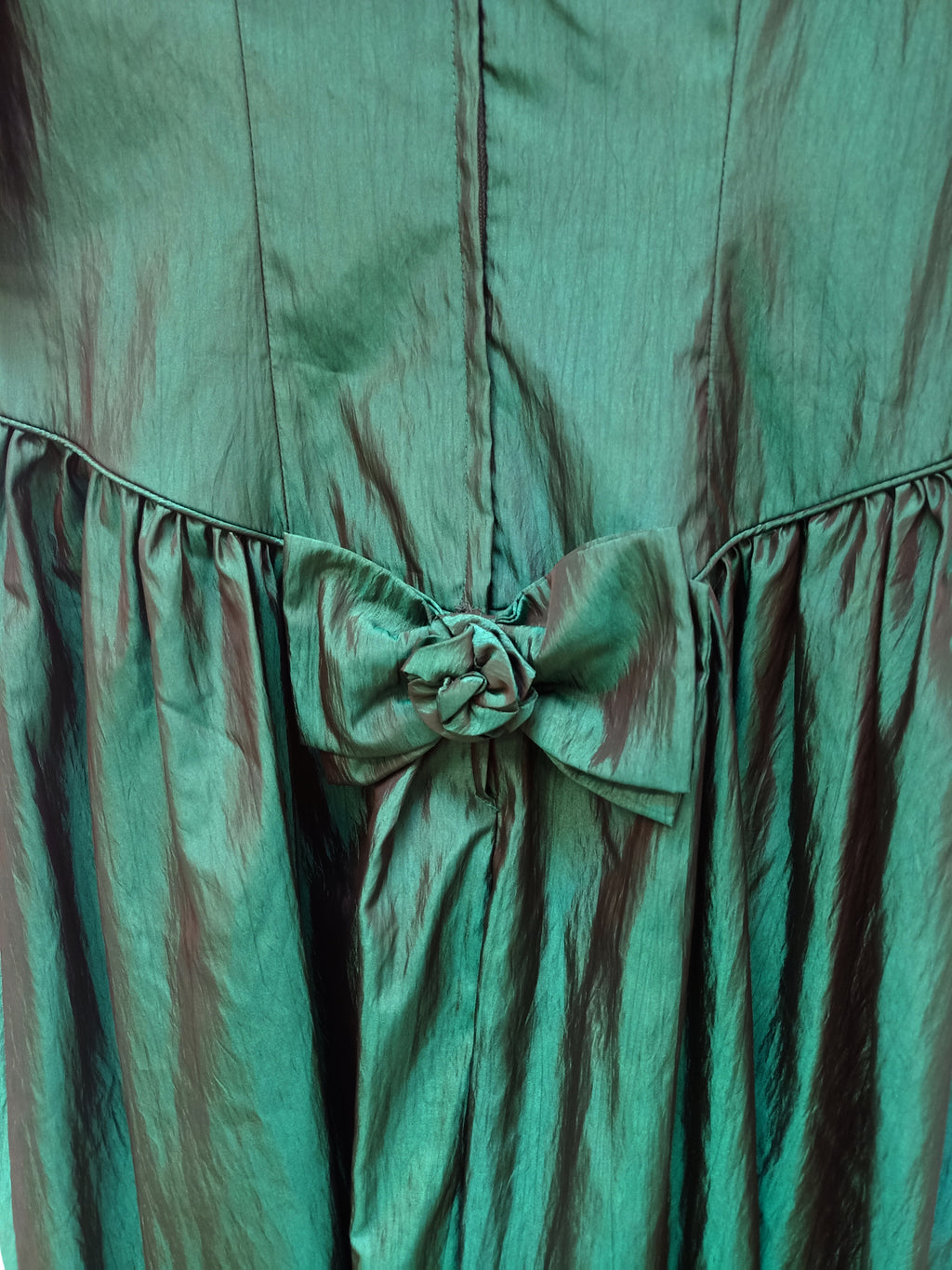 Vintage Satin Puff Dress