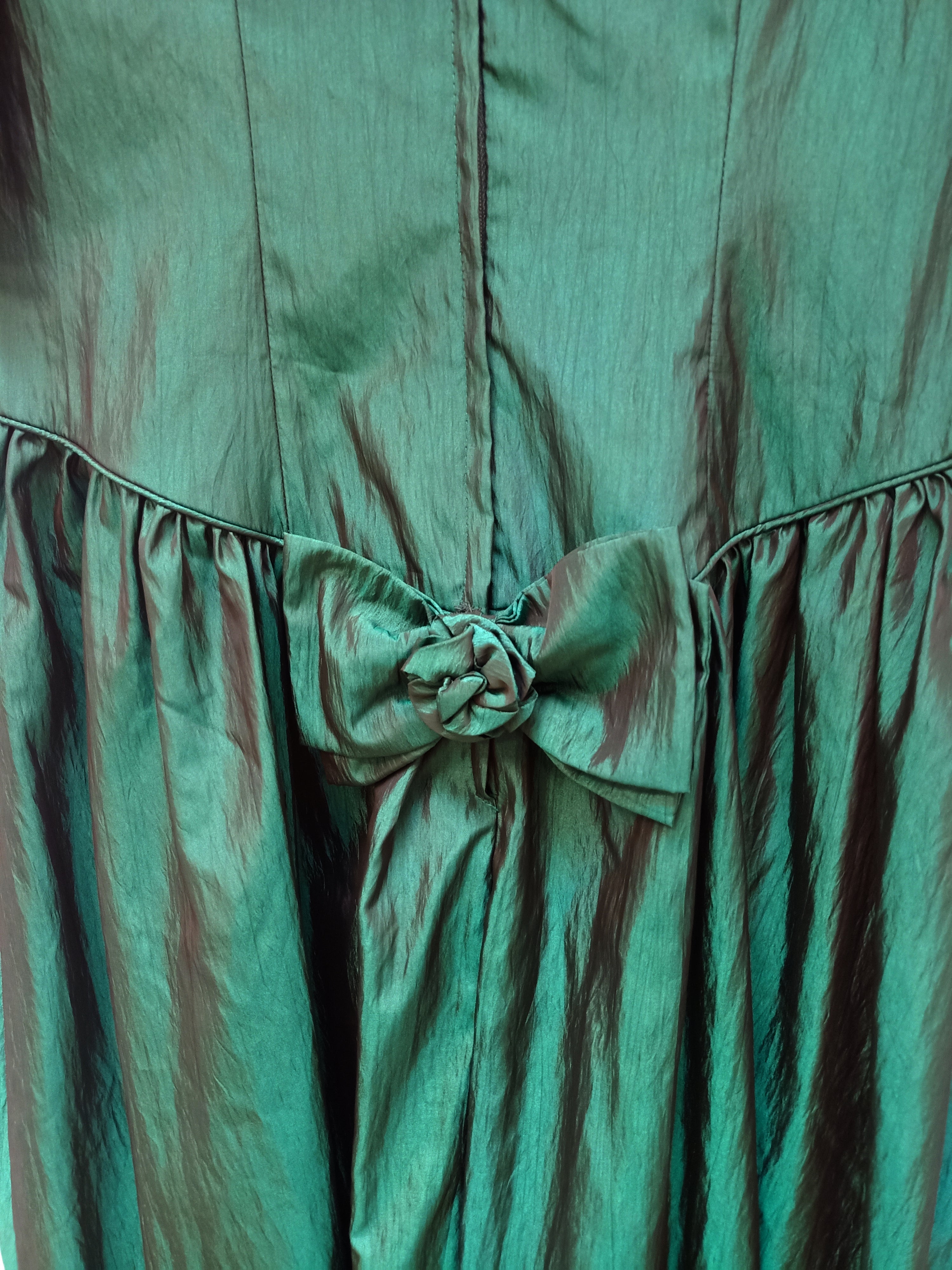 Vintage Satin Puff Dress