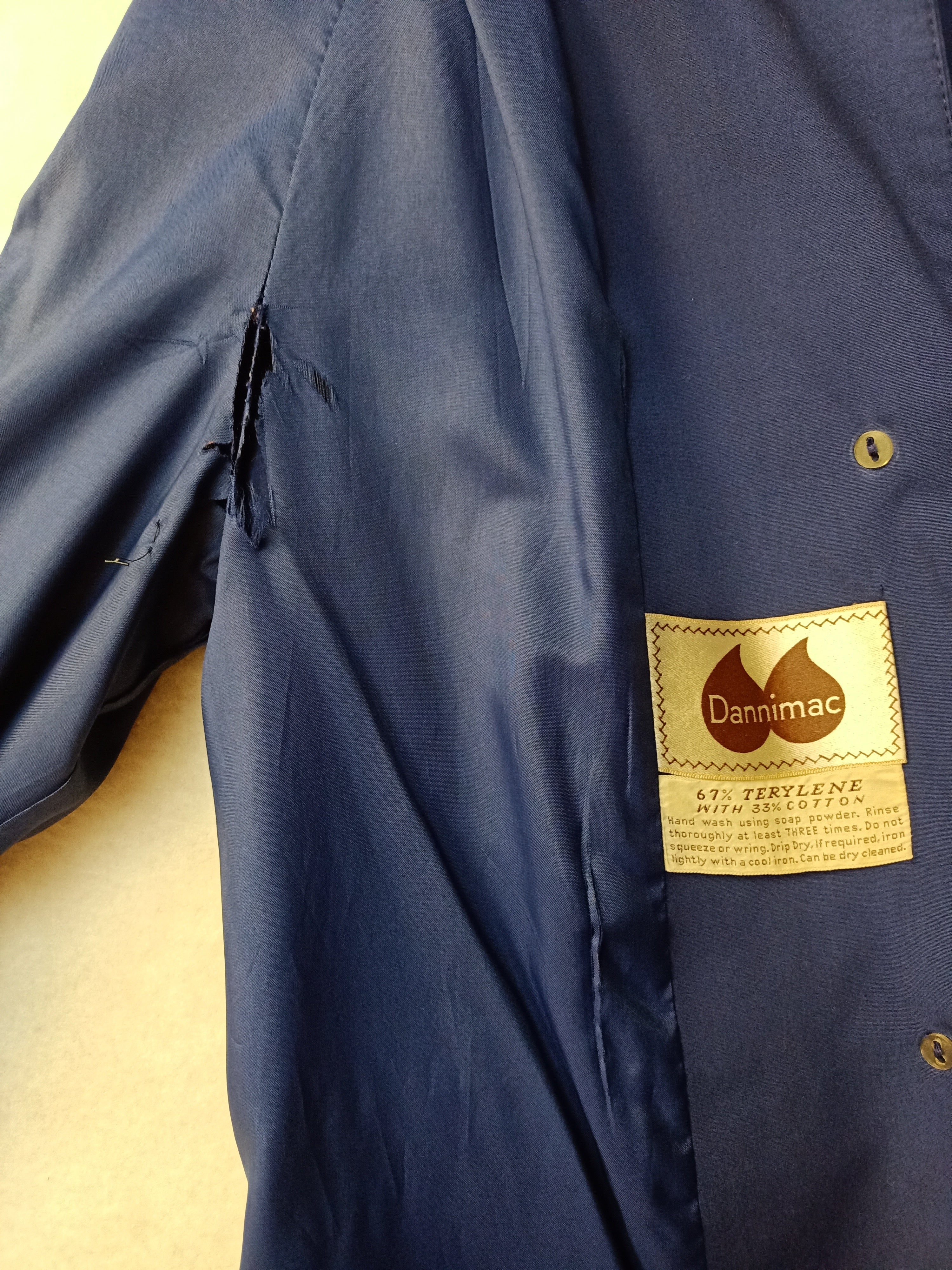 Vintage Navy Trench Coat
