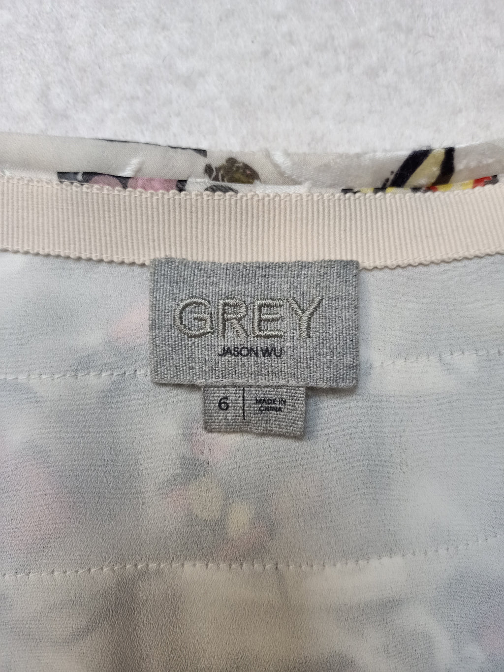 Grey Jason Wu Floral Skirt