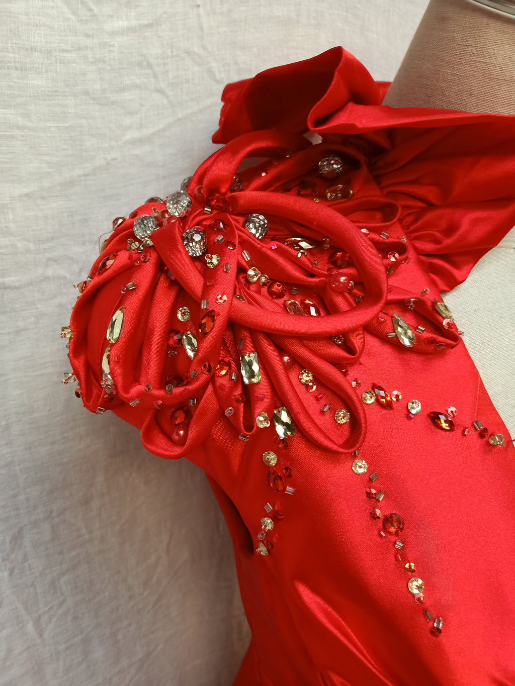 Maxi Satin Ball Dress