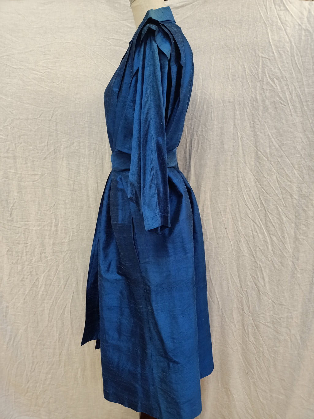 Vintage Slub Satin Dress