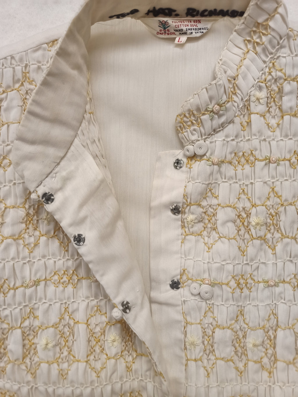 Vintage Daffodil Smocked Shirt