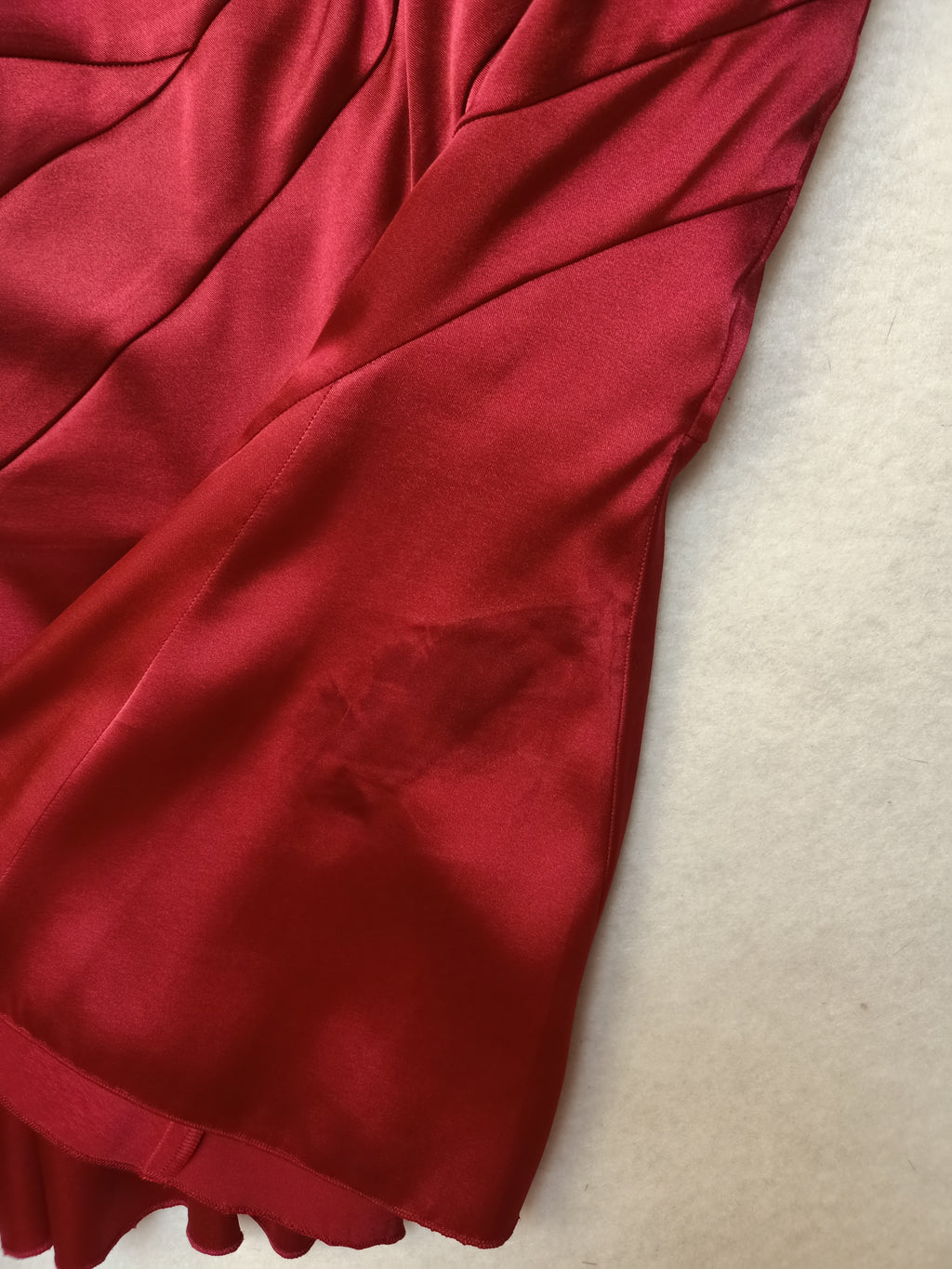 Mr K Red Satin Shirt