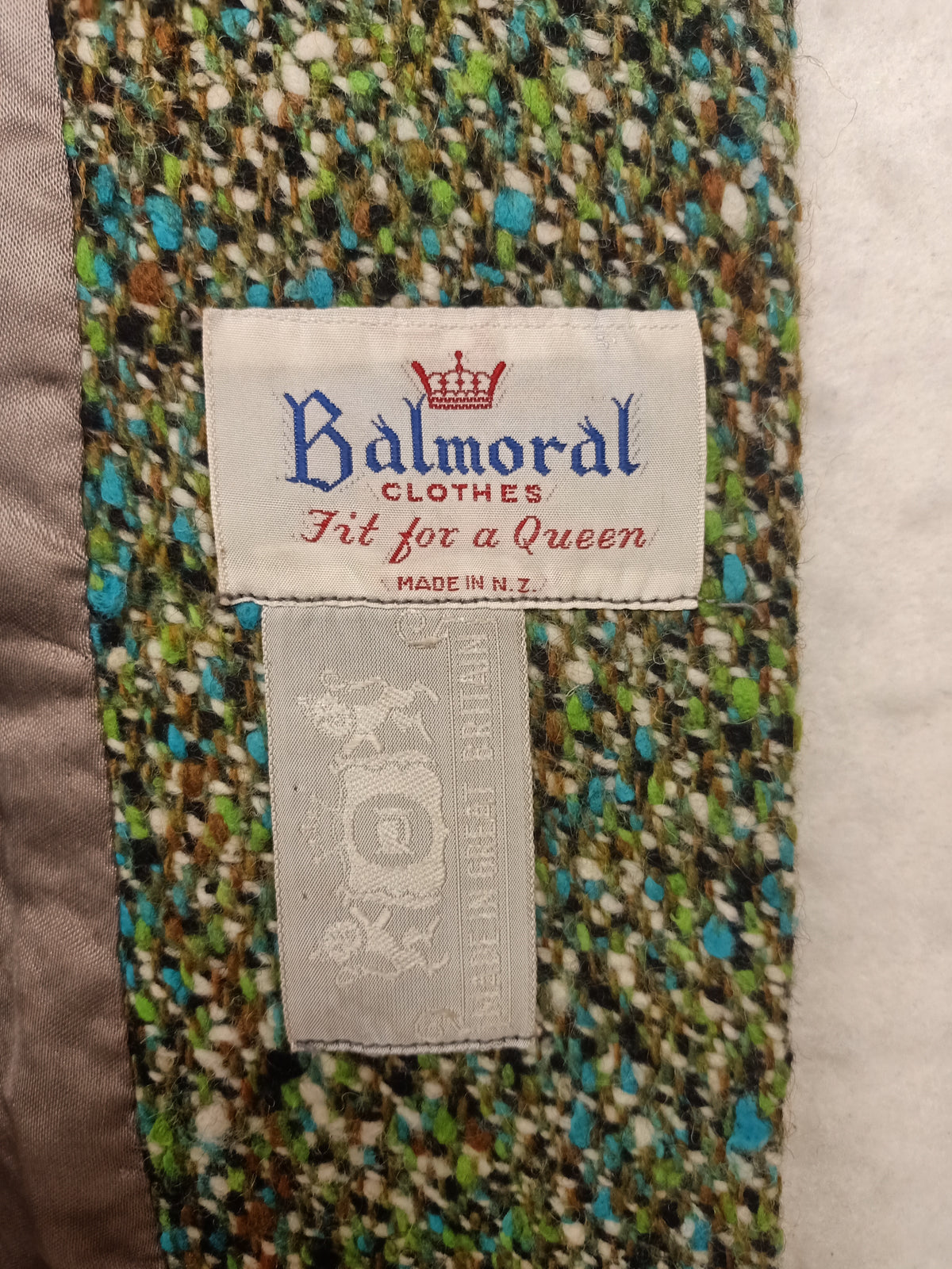 Vintage Balmoral Clothes Coat & Skirt Tweed Co-Ord Set