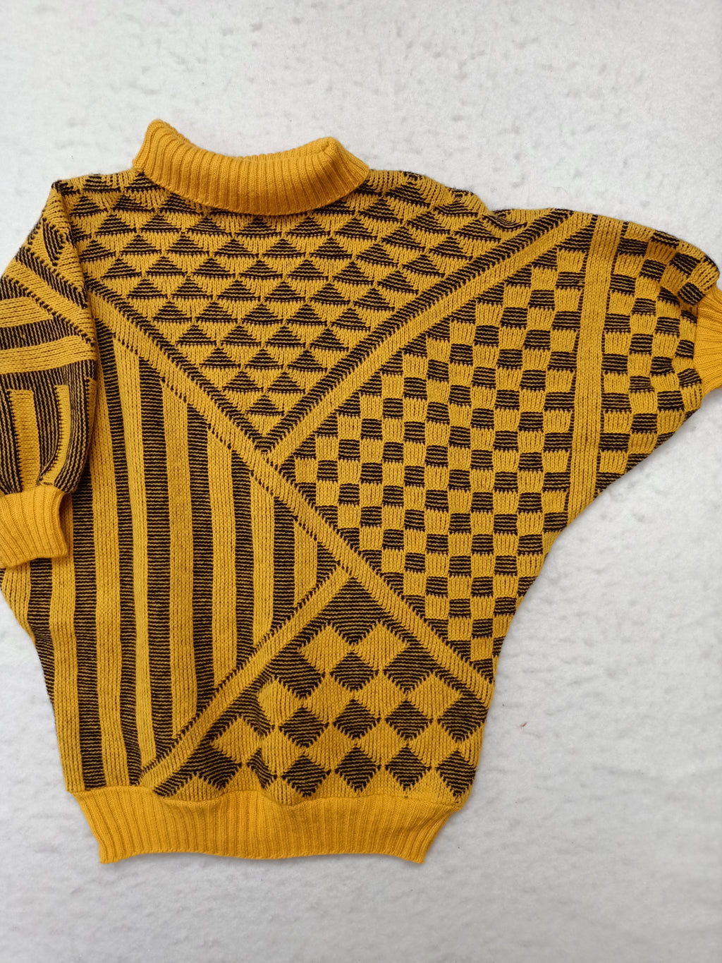 Vintage Geometric Knit Sweater