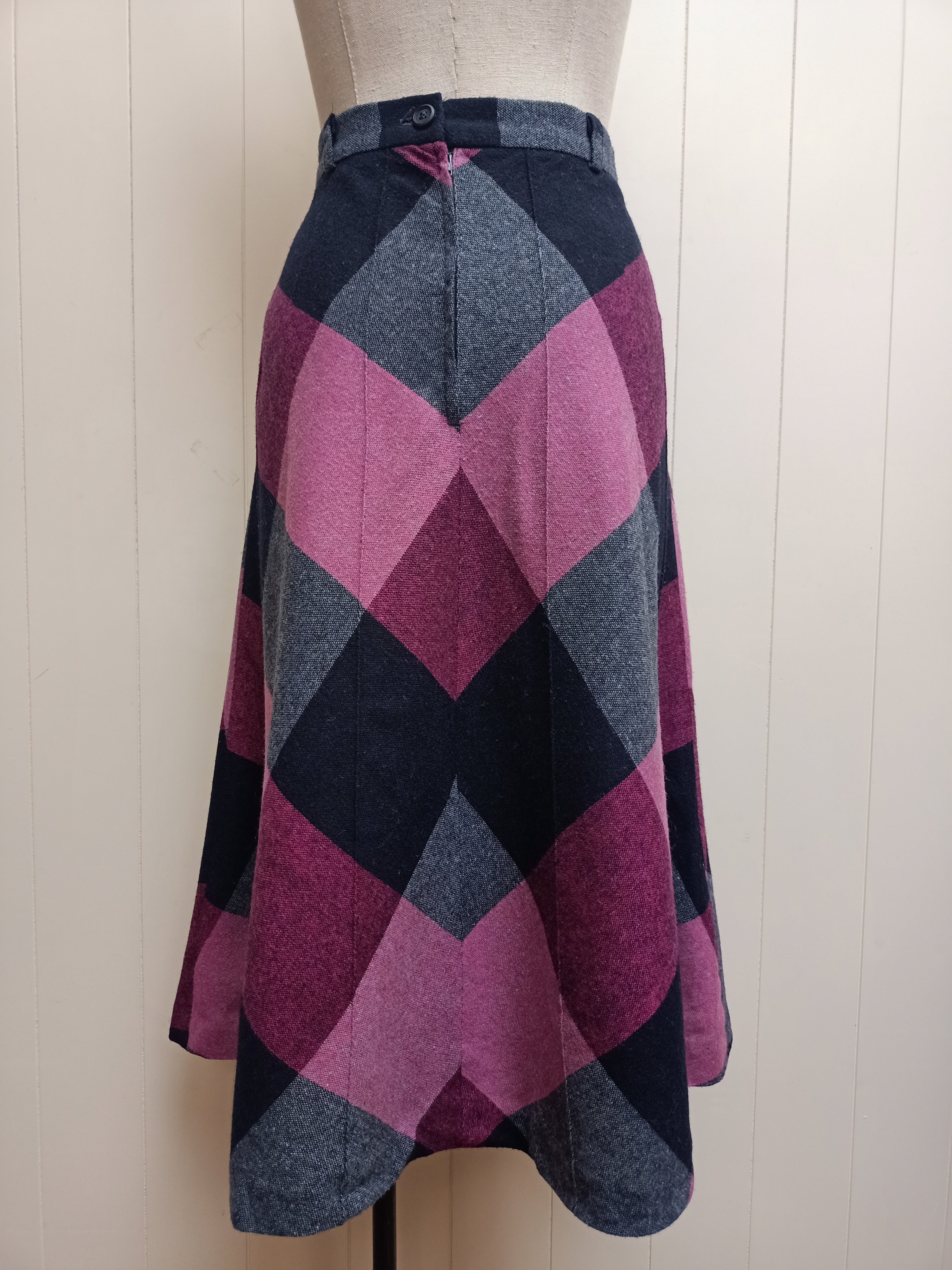 Vintage Flookies Plaid Skirt