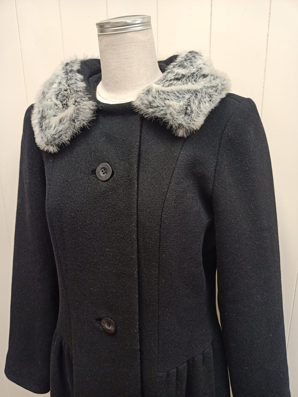 Vintage Allen Barry Black Coat