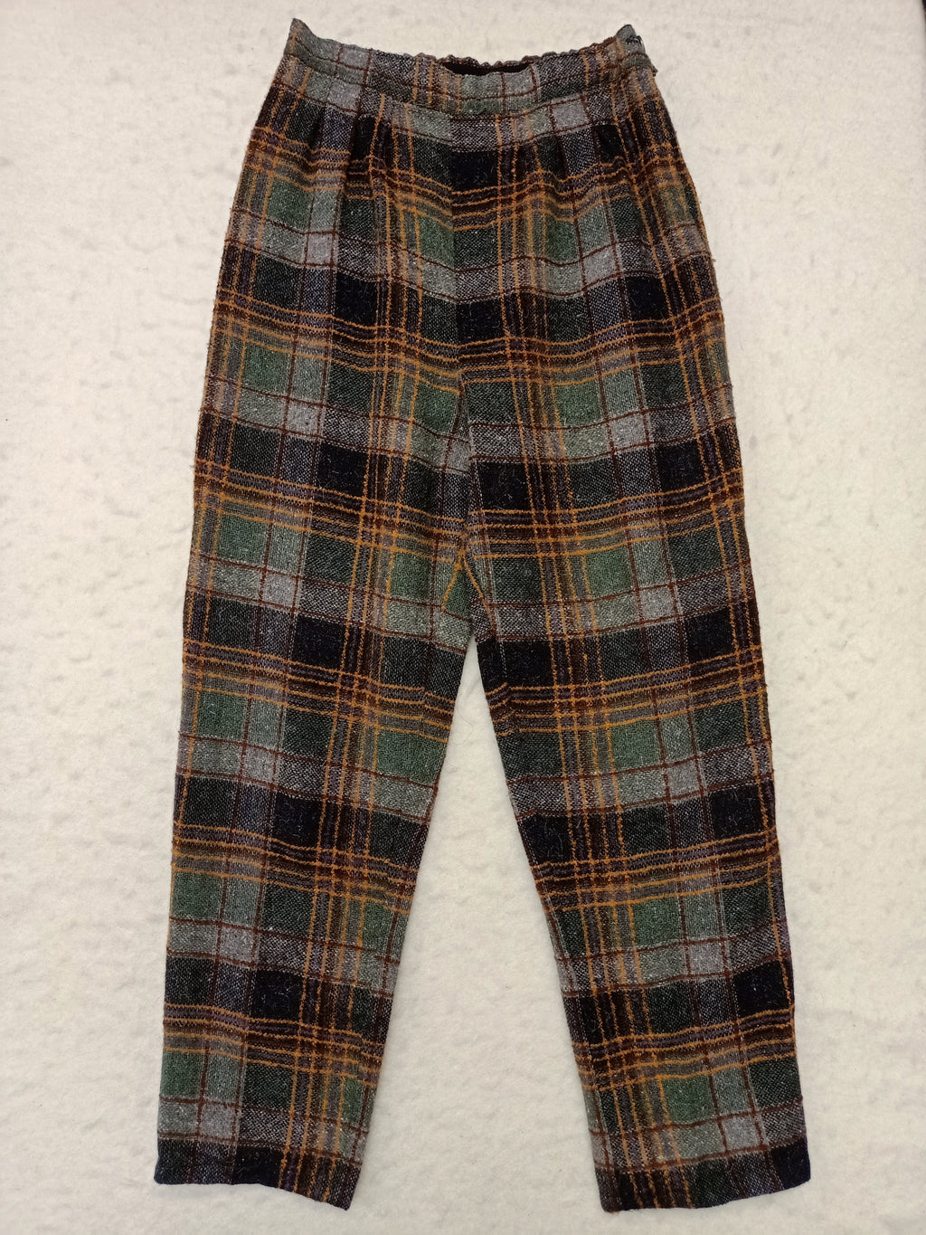 Vintage Winter Plaid Pants