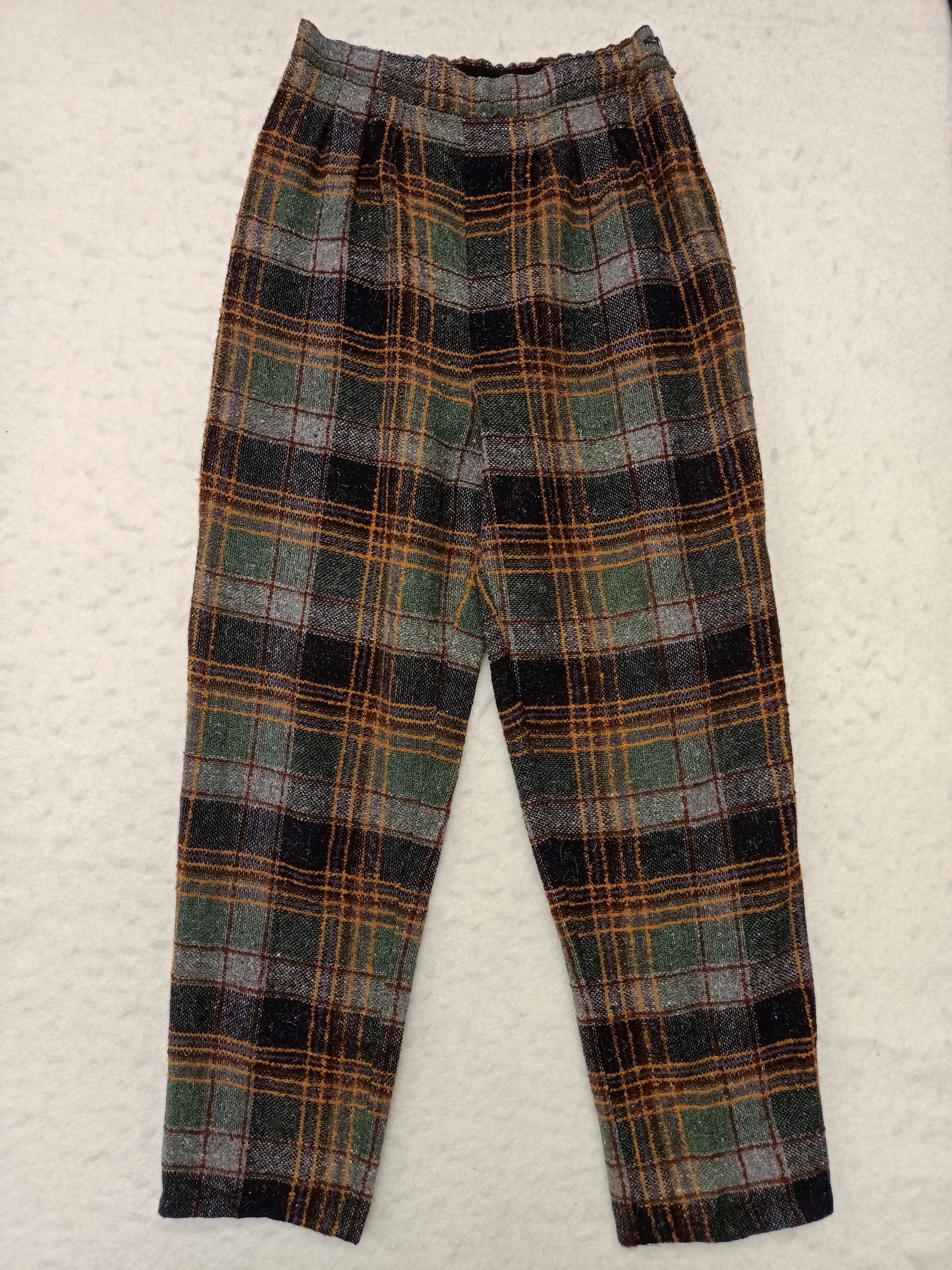 Vintage Winter Plaid Pants