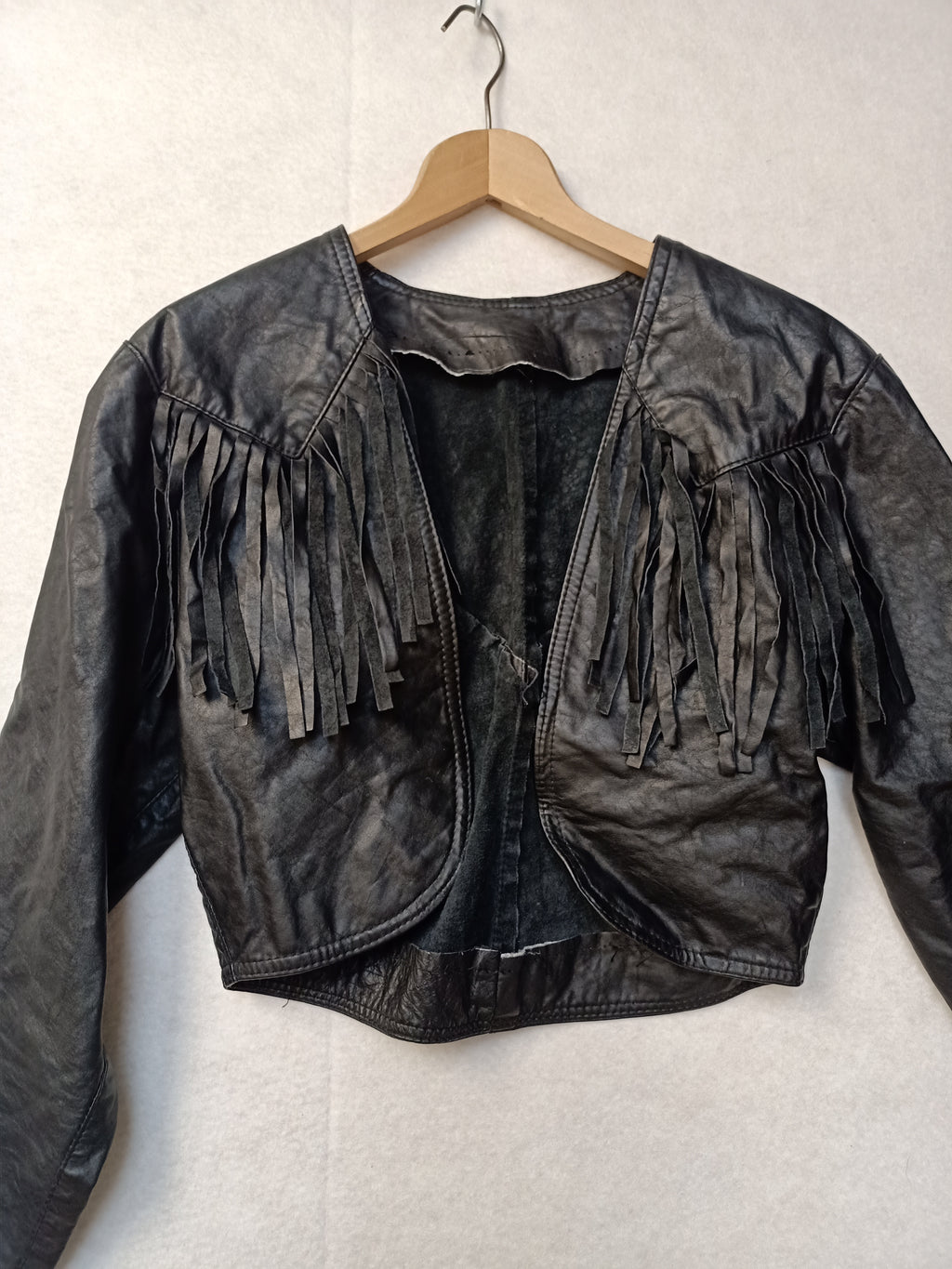 Tassel Leather Bolero