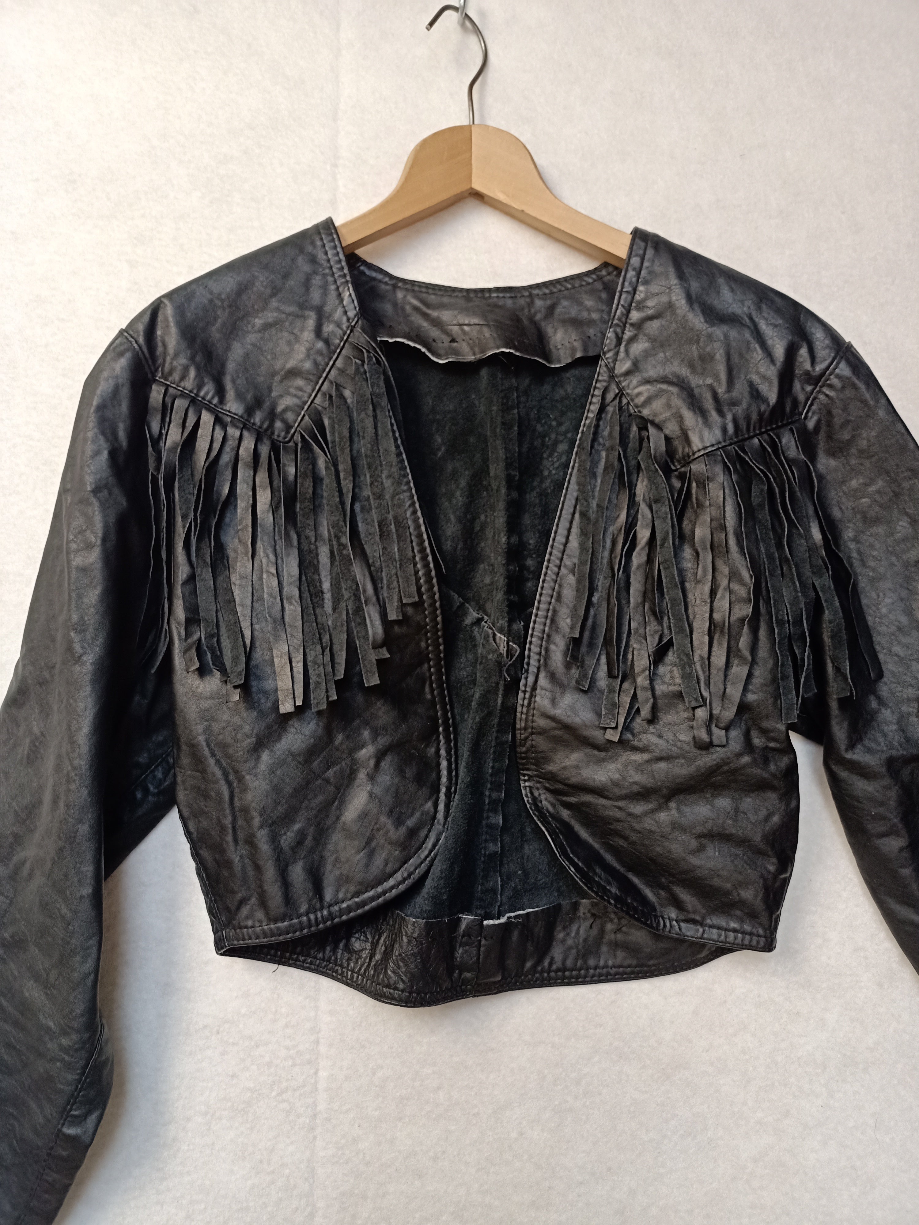 Tassel Leather Bolero