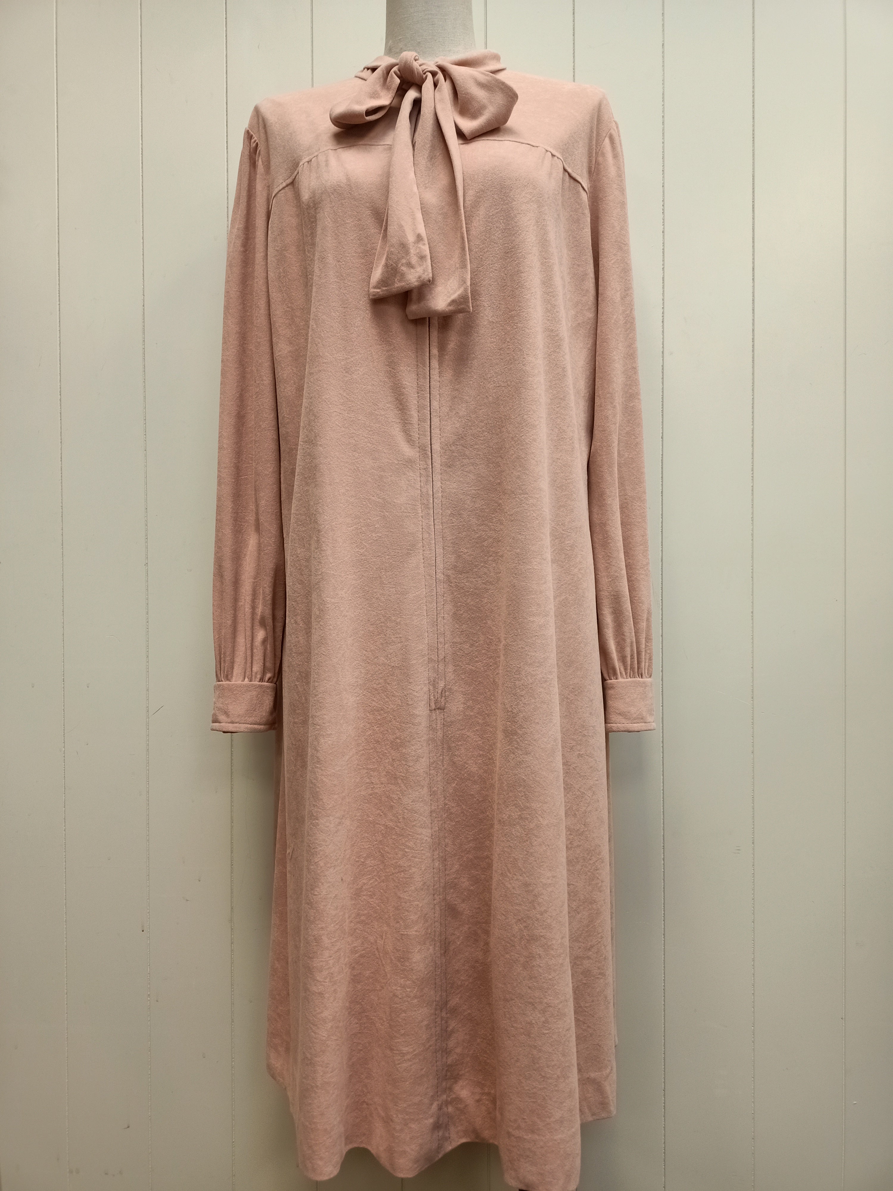 Vintage Sueded Pussycat Bow Dress