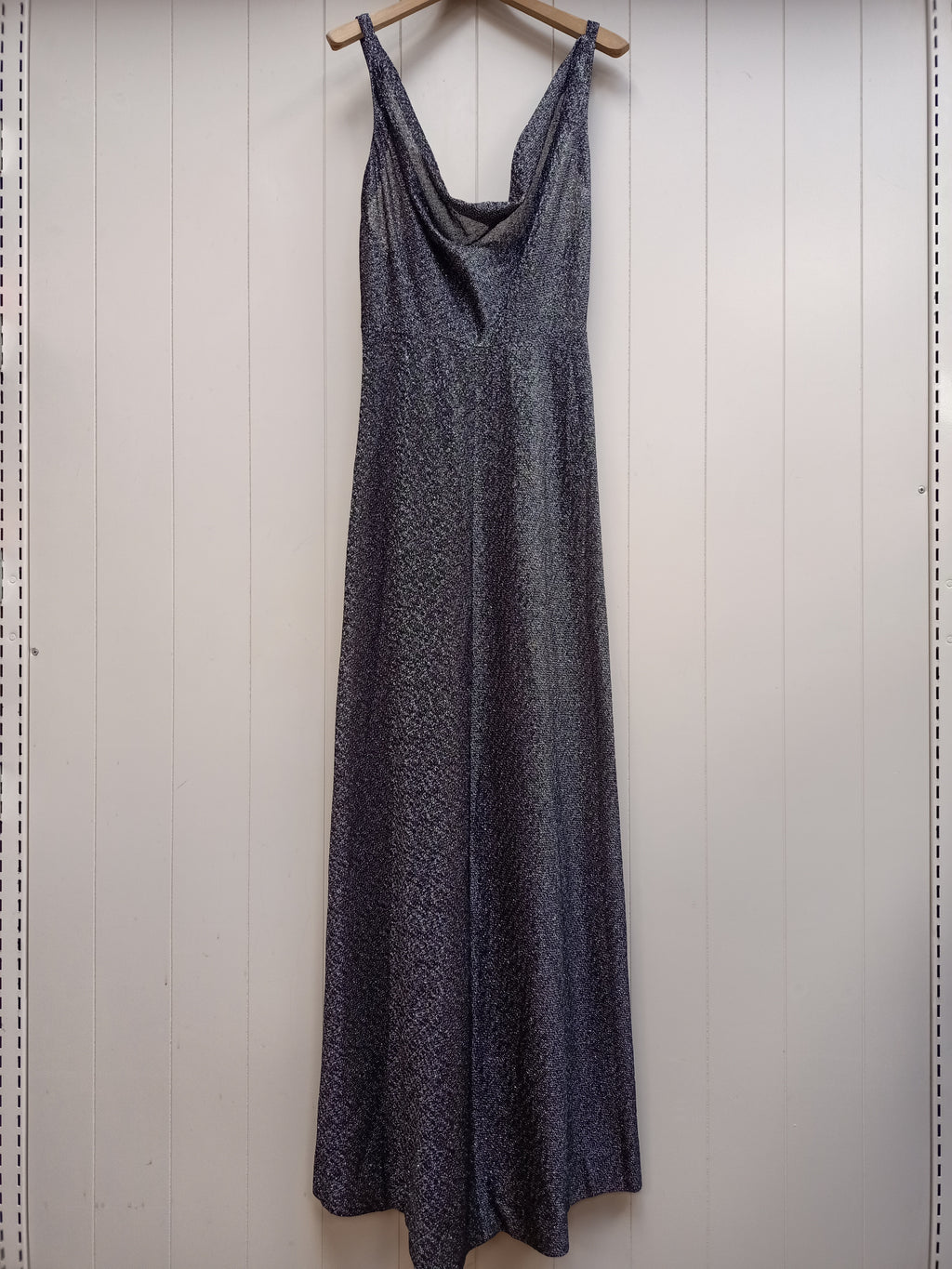 Vintage Sheer Sparkle Maxi Dress