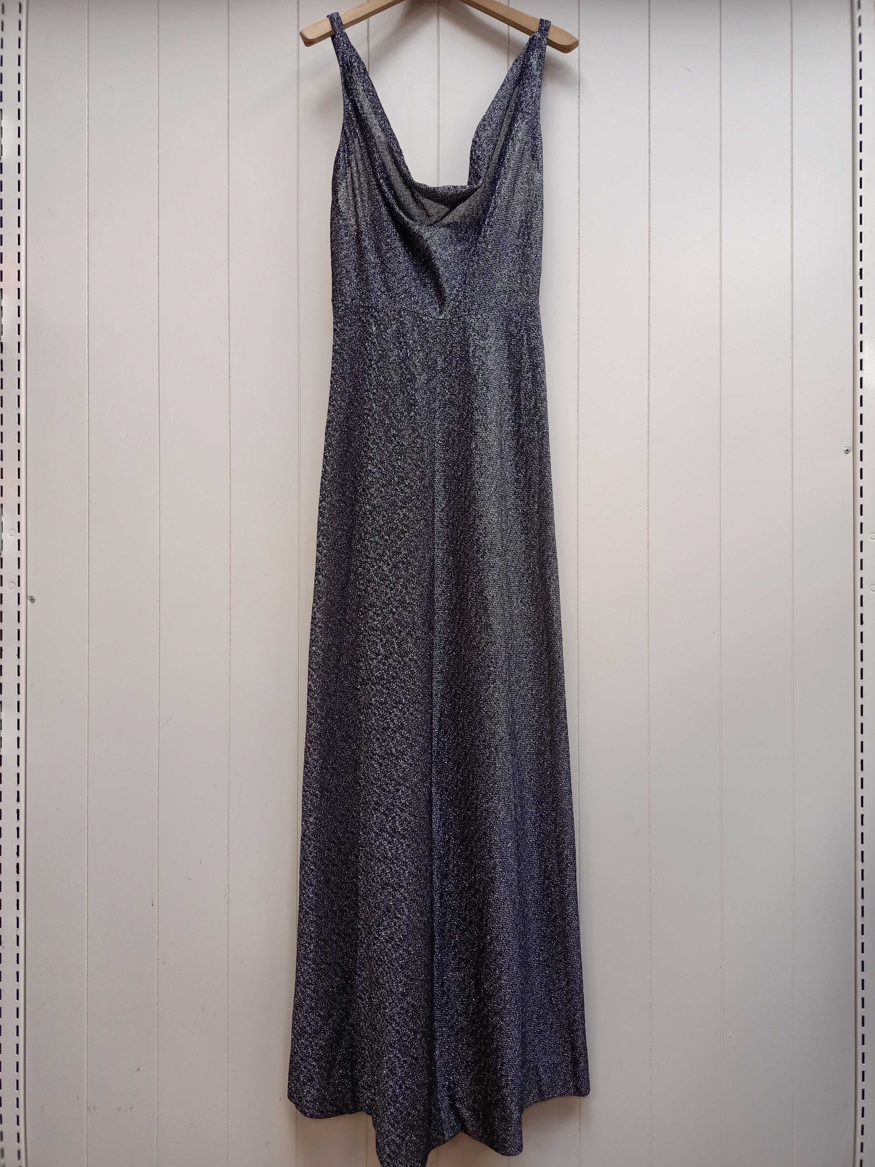 Vintage Sheer Sparkle Maxi Dress