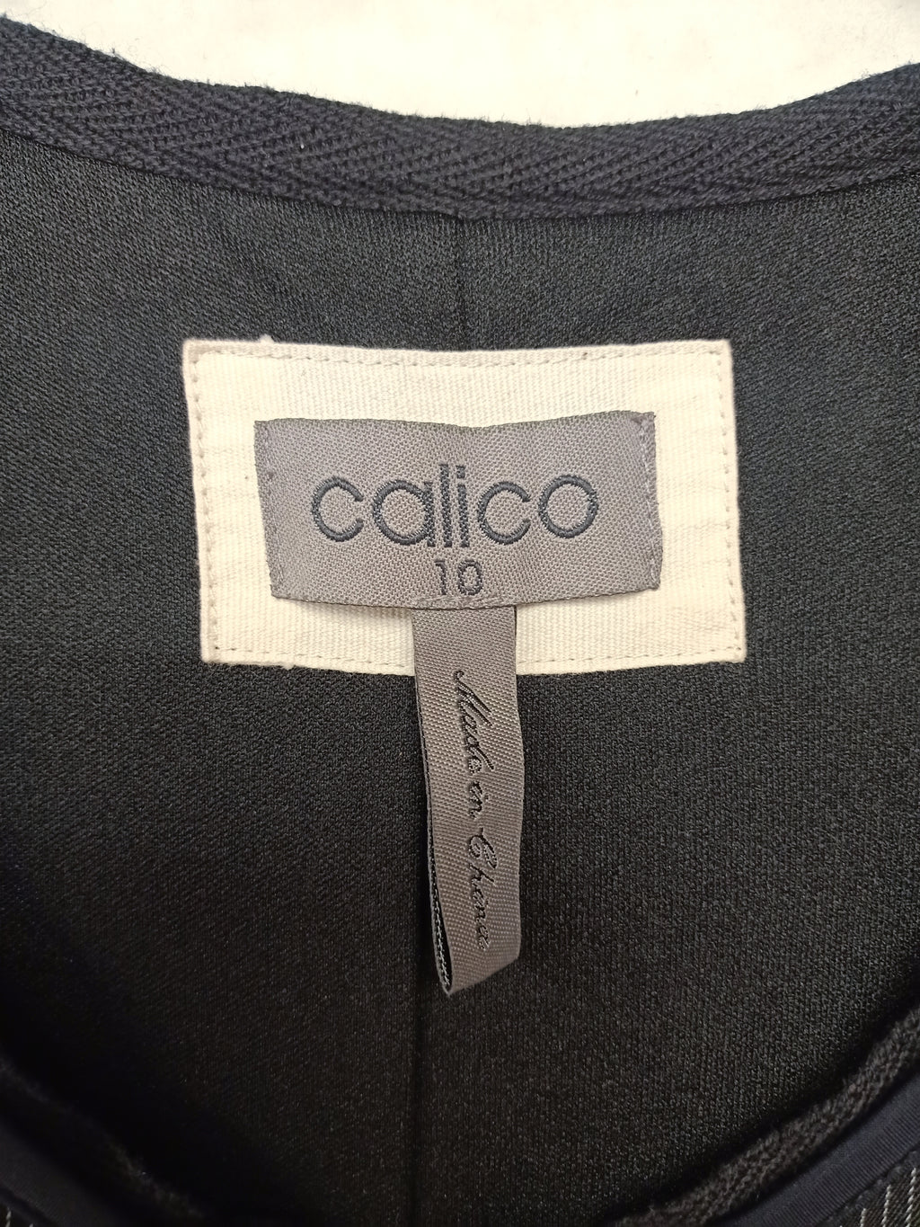 Calico Pinstripe Dress