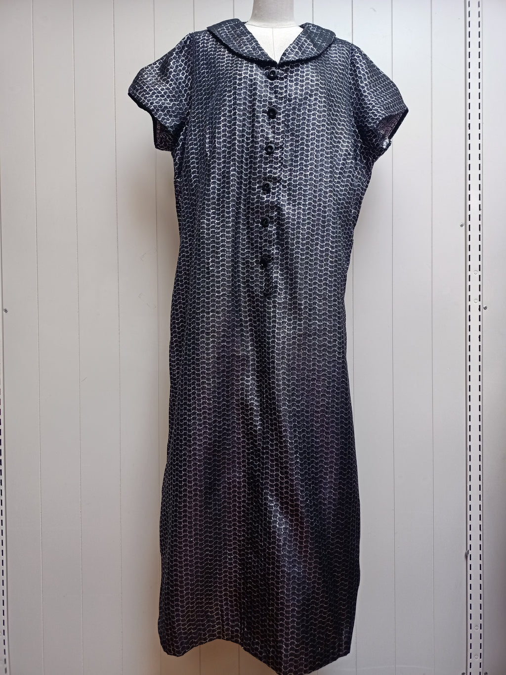 Vintage Lurex & Black Dress