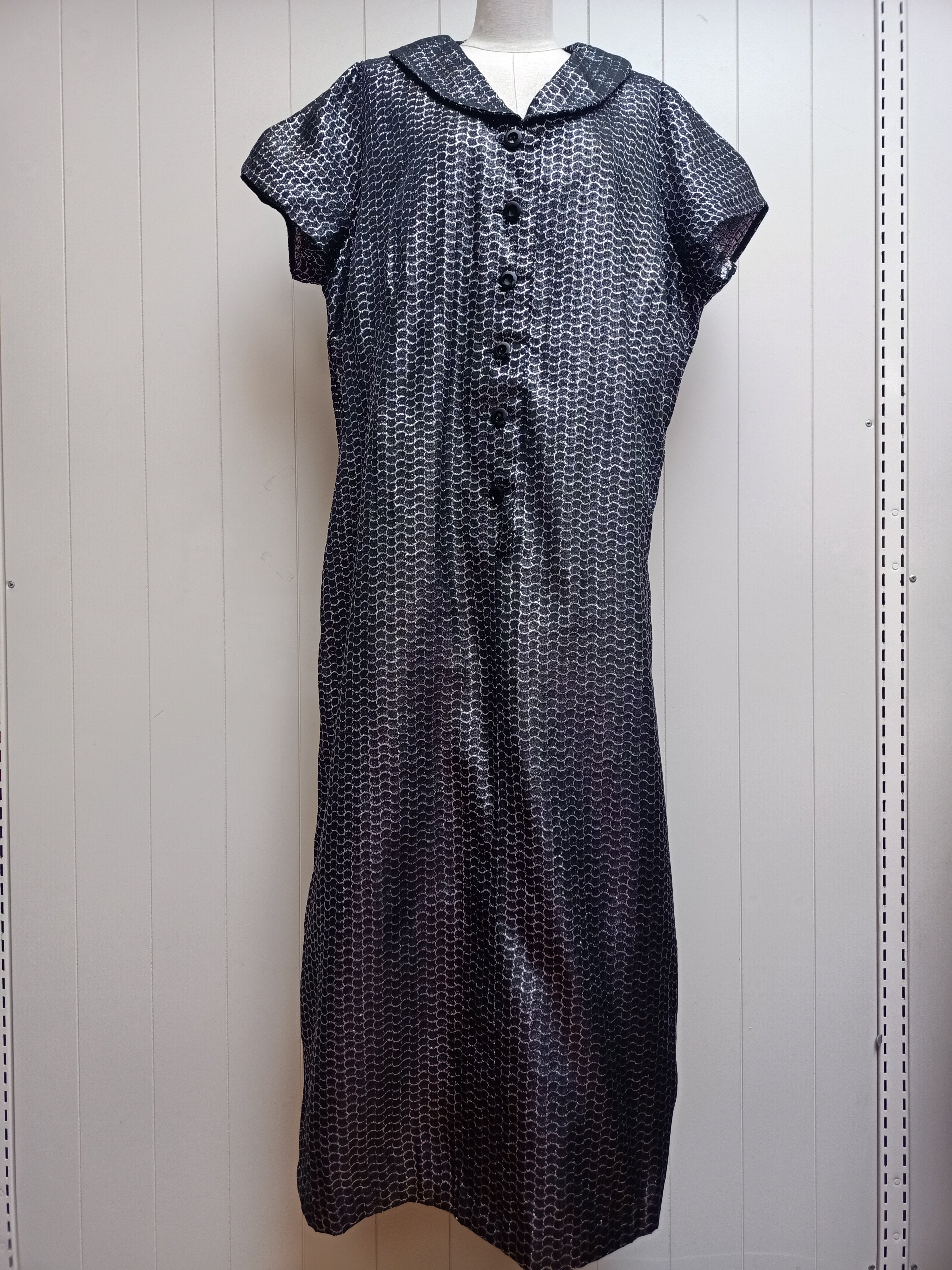 Vintage Lurex & Black Dress