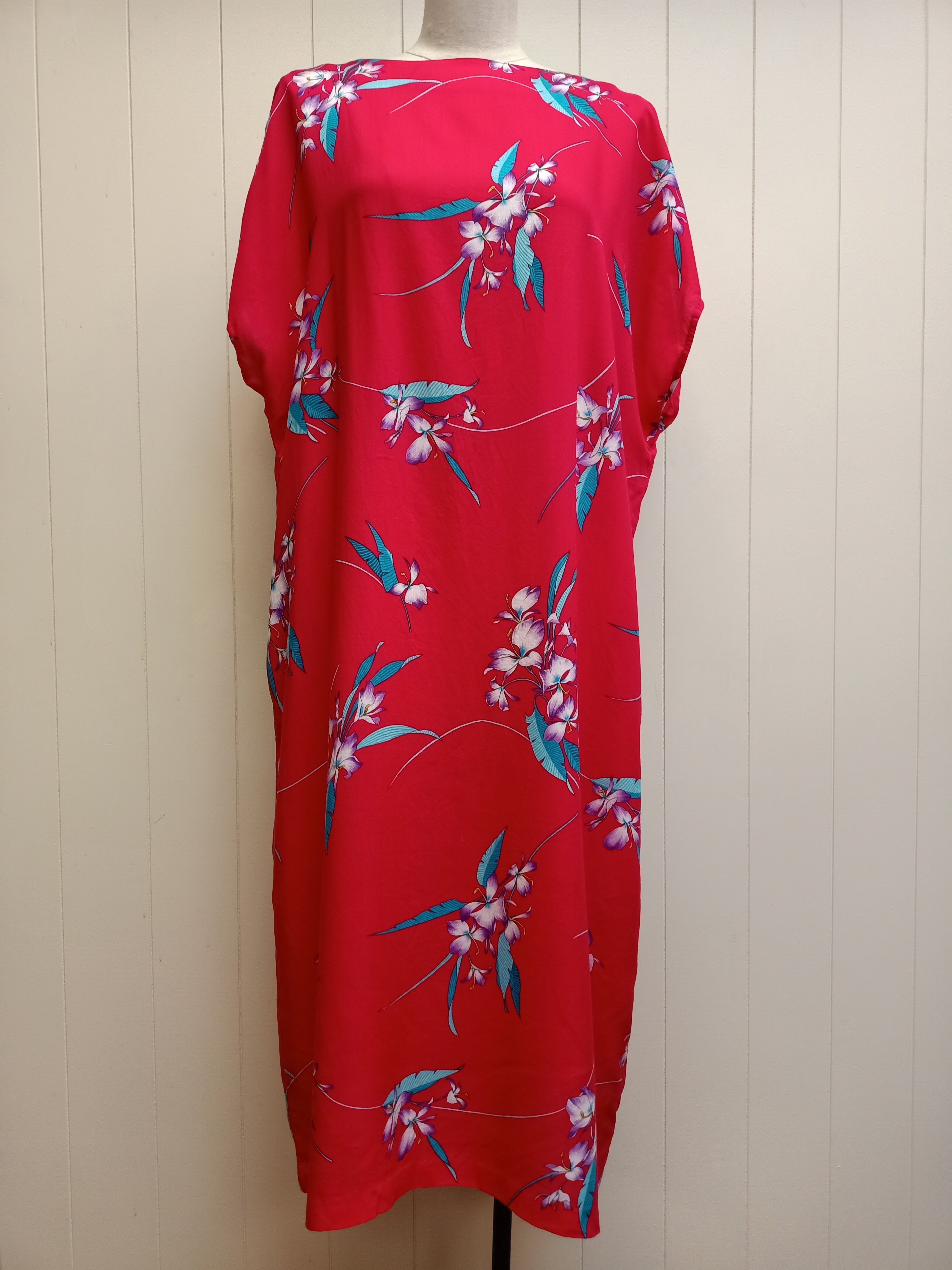 Vintage Low Back Floral Dress