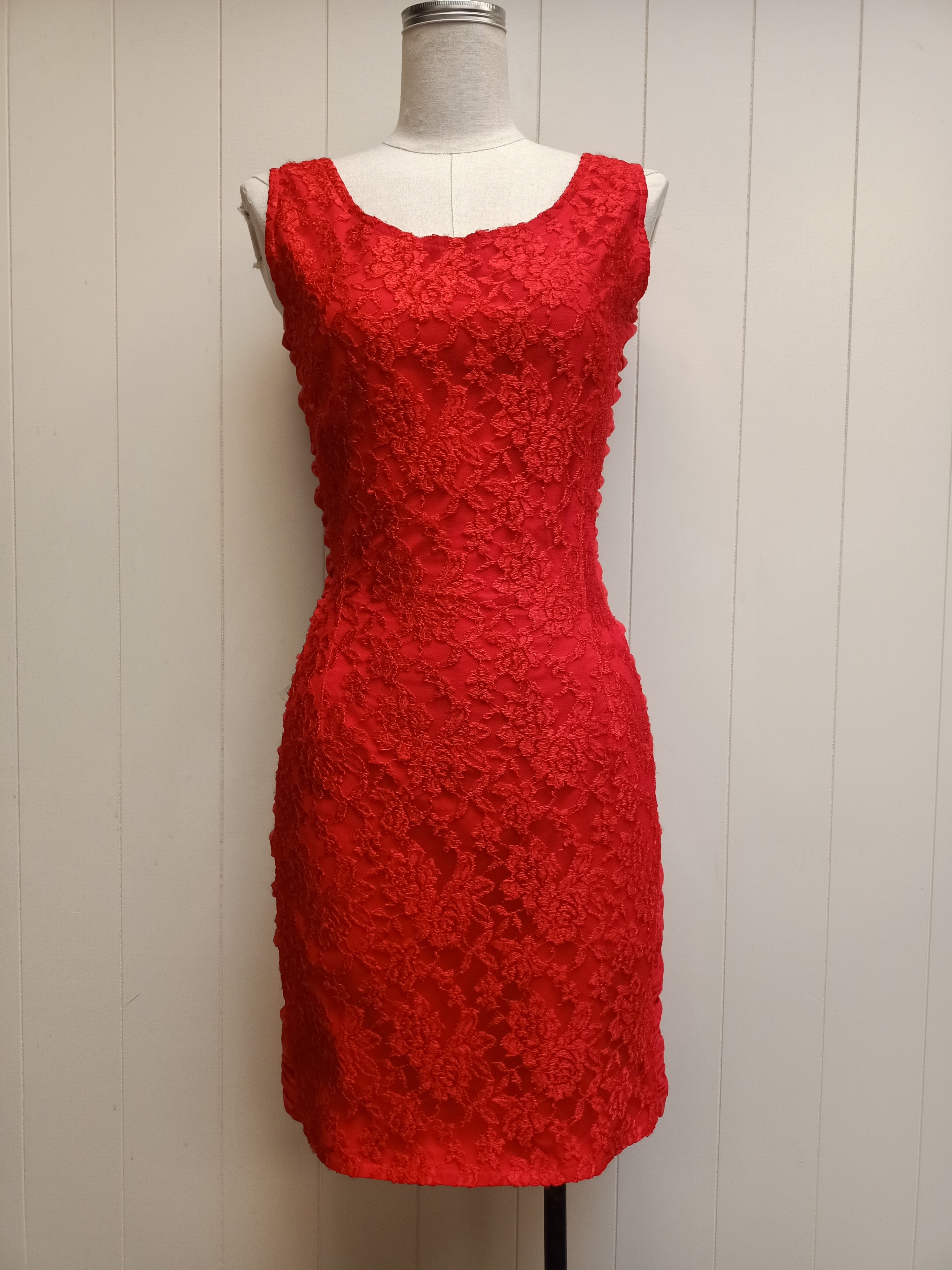 Shadze of Lace Red Lace Dress